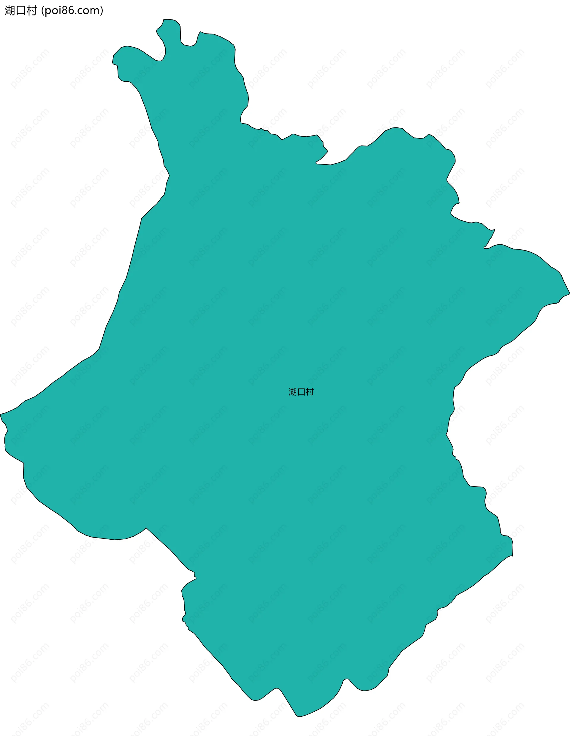 湖口村边界地图