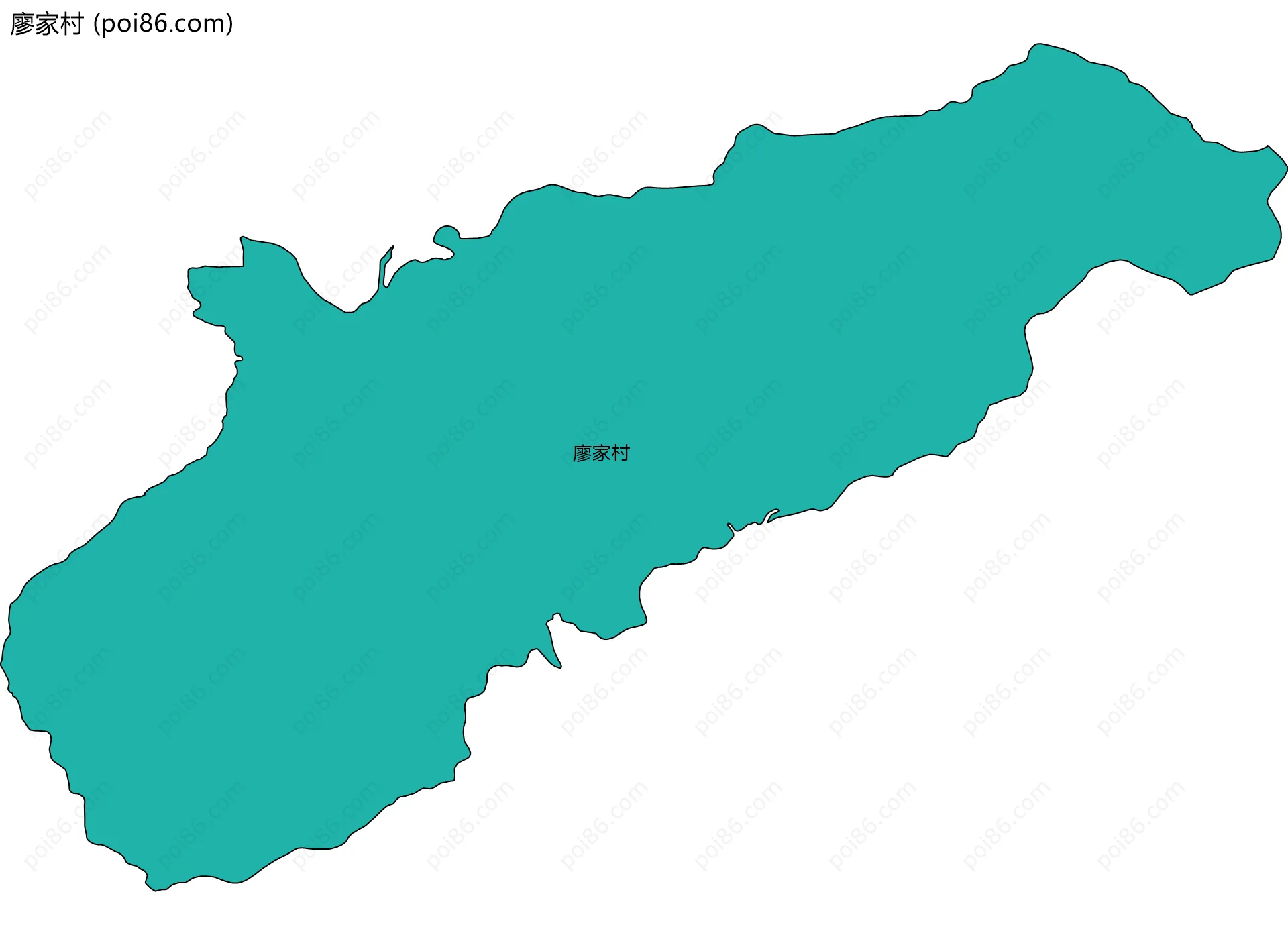 廖家村边界地图