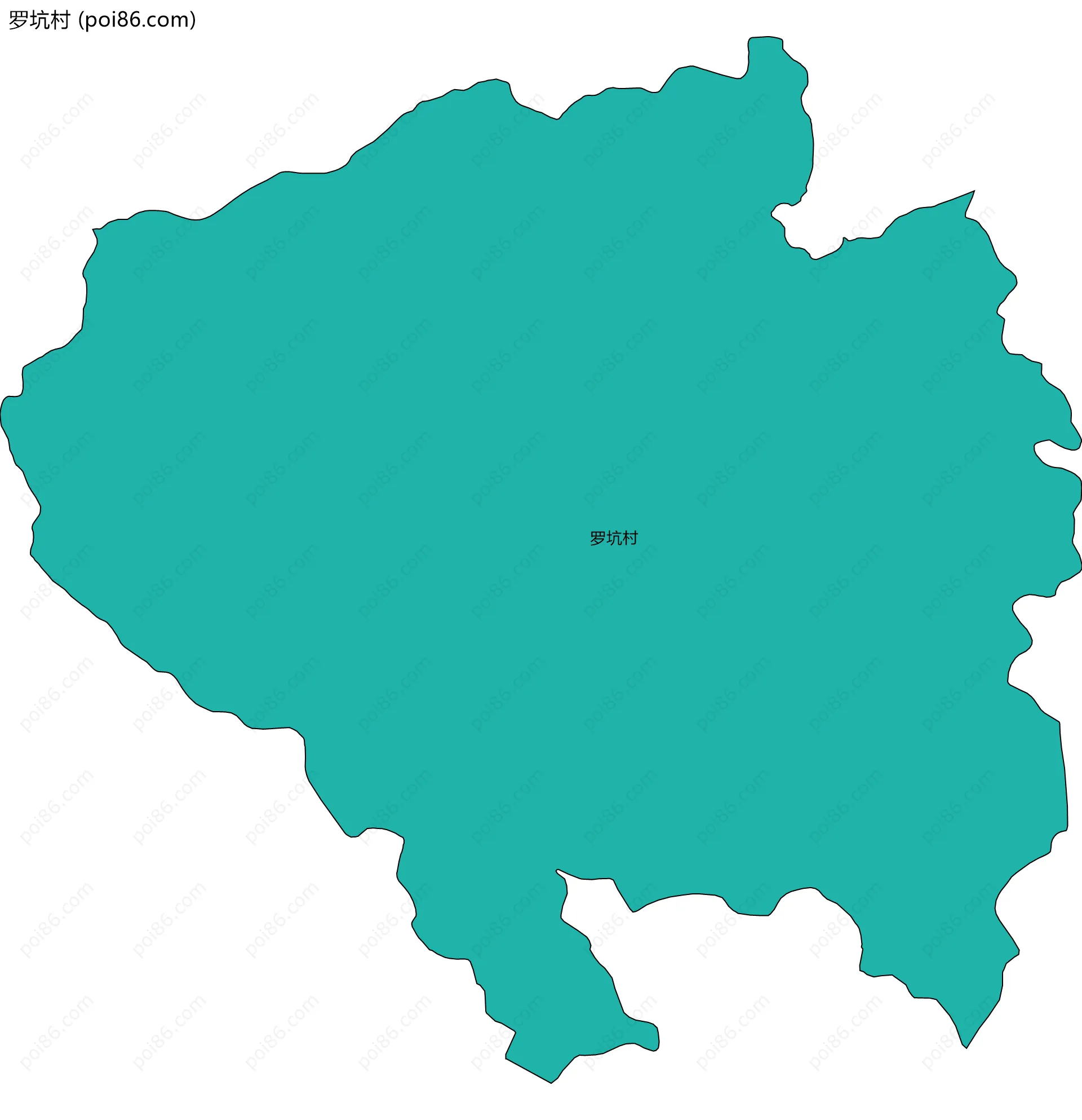 罗坑村边界地图