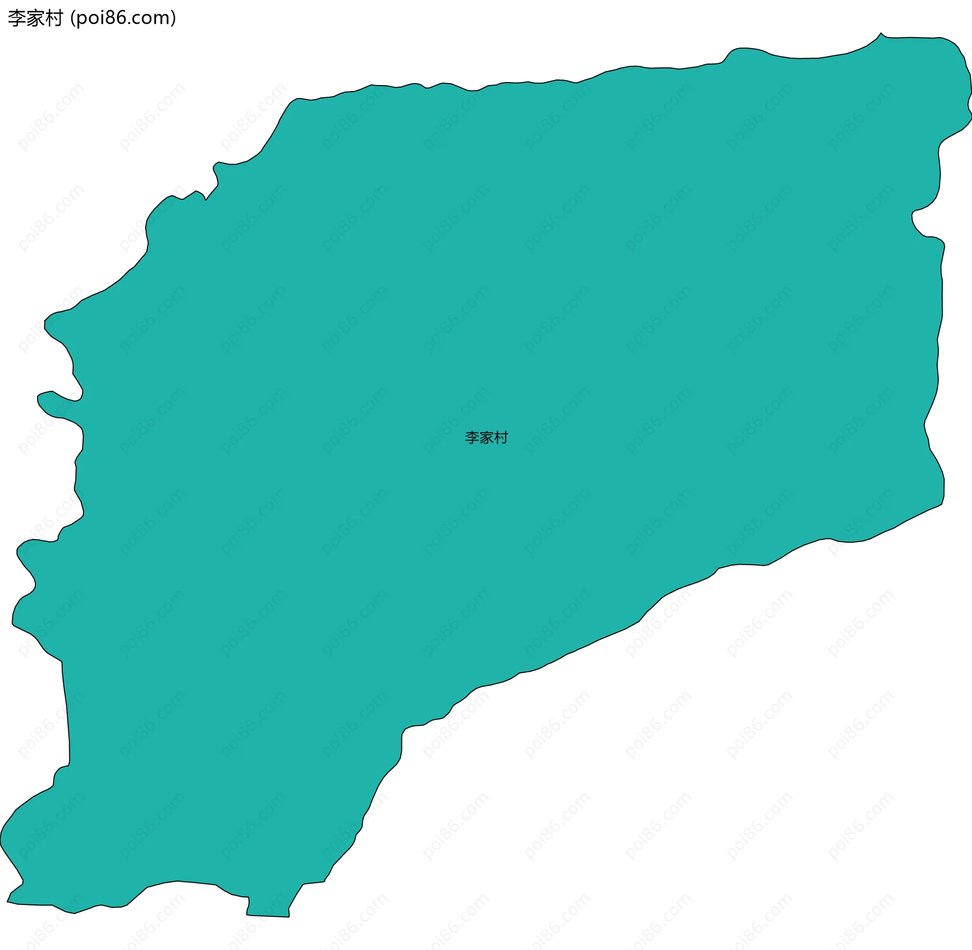 李家村边界地图