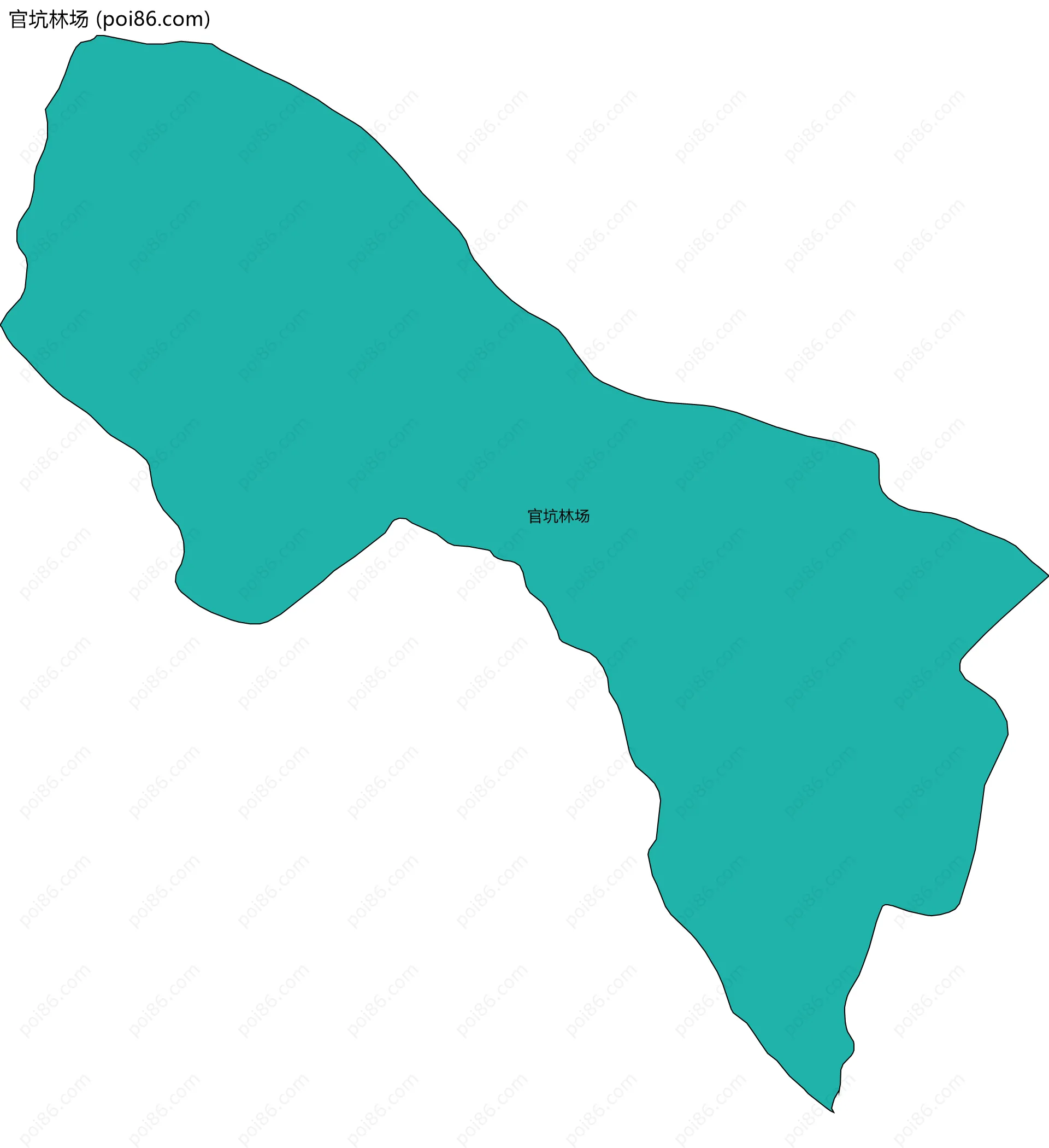 官坑林场边界地图