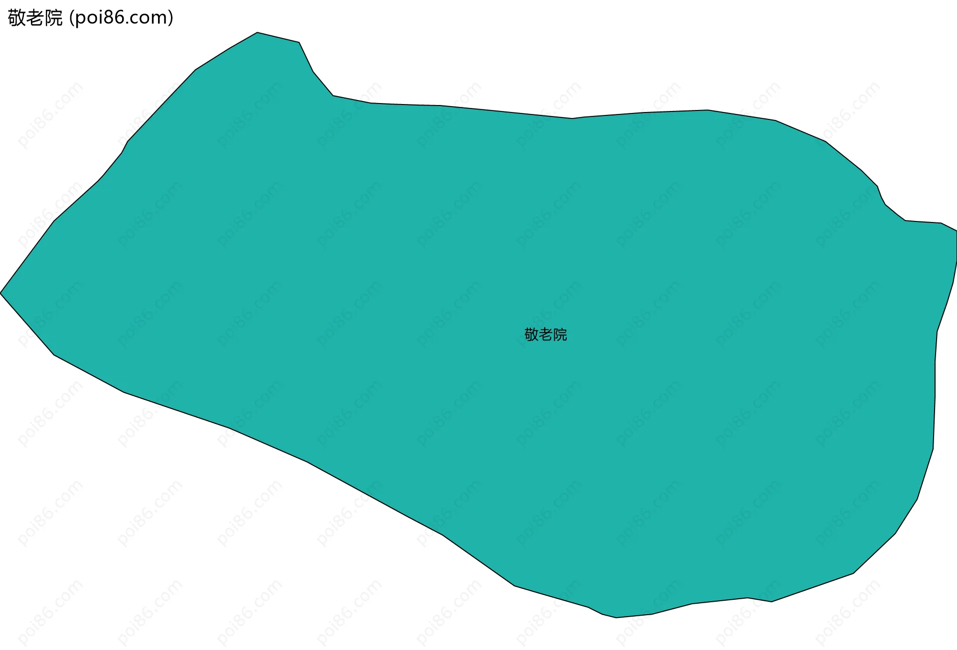 敬老院边界地图