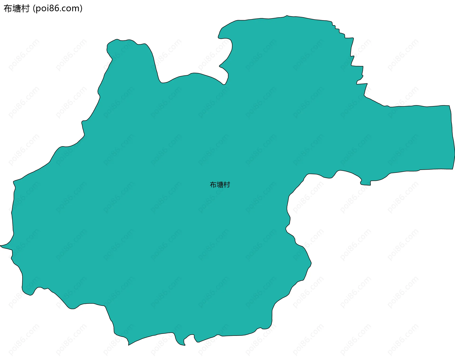 布塘村边界地图