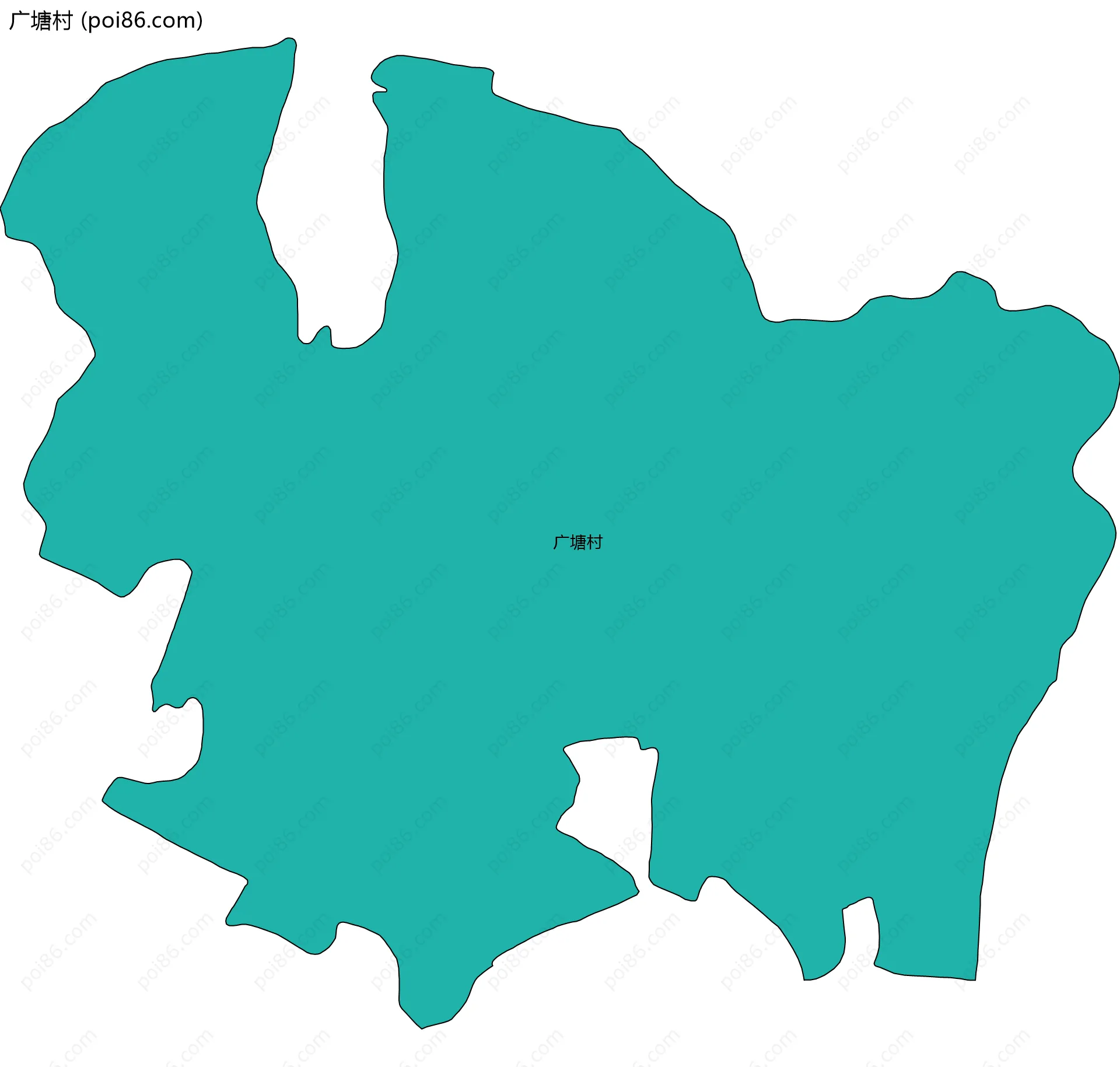 广塘村边界地图