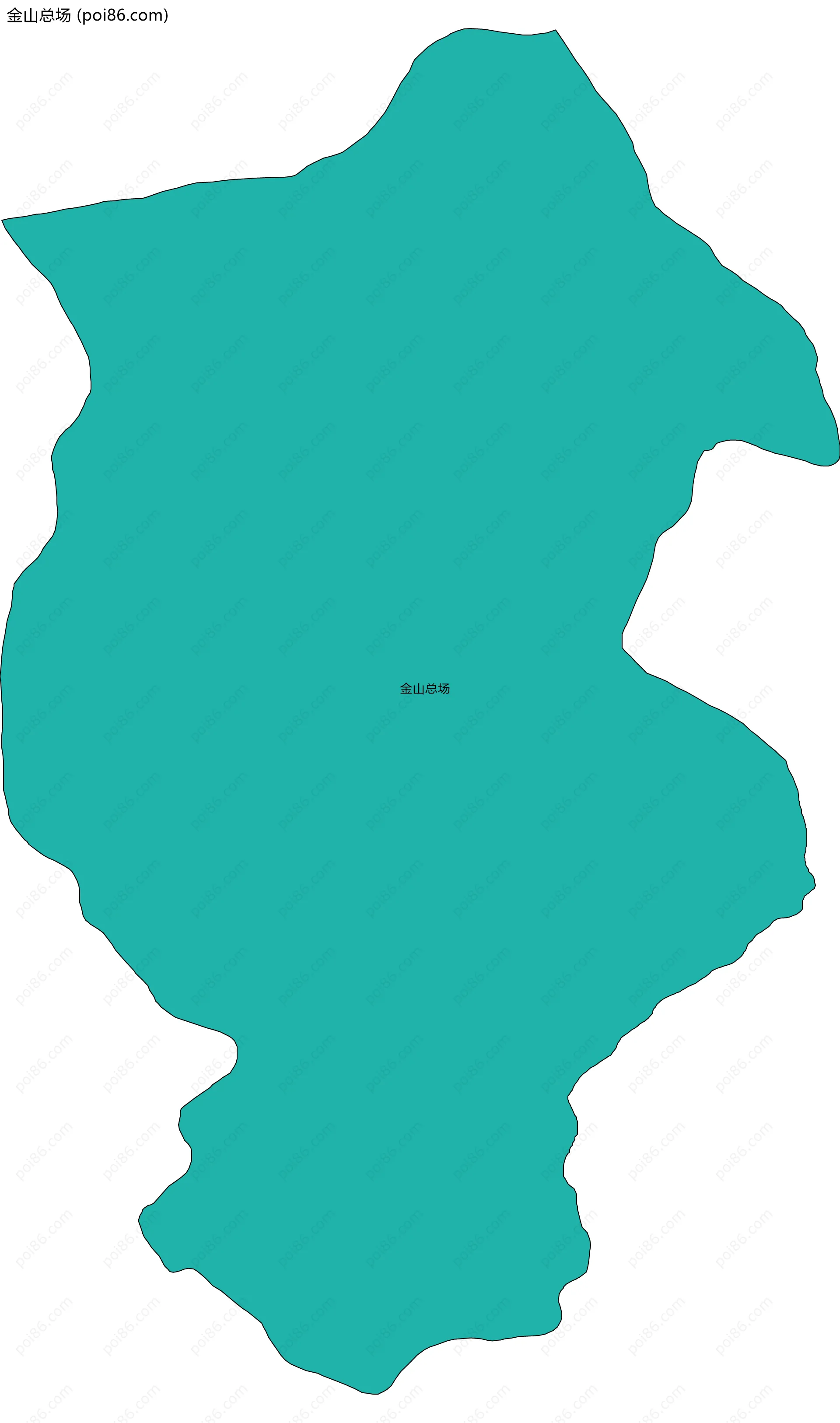 金山总场边界地图