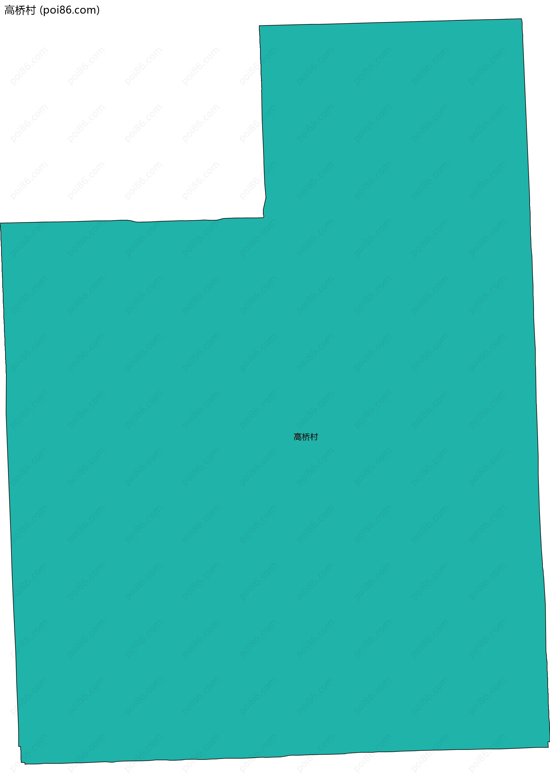 高桥村边界地图