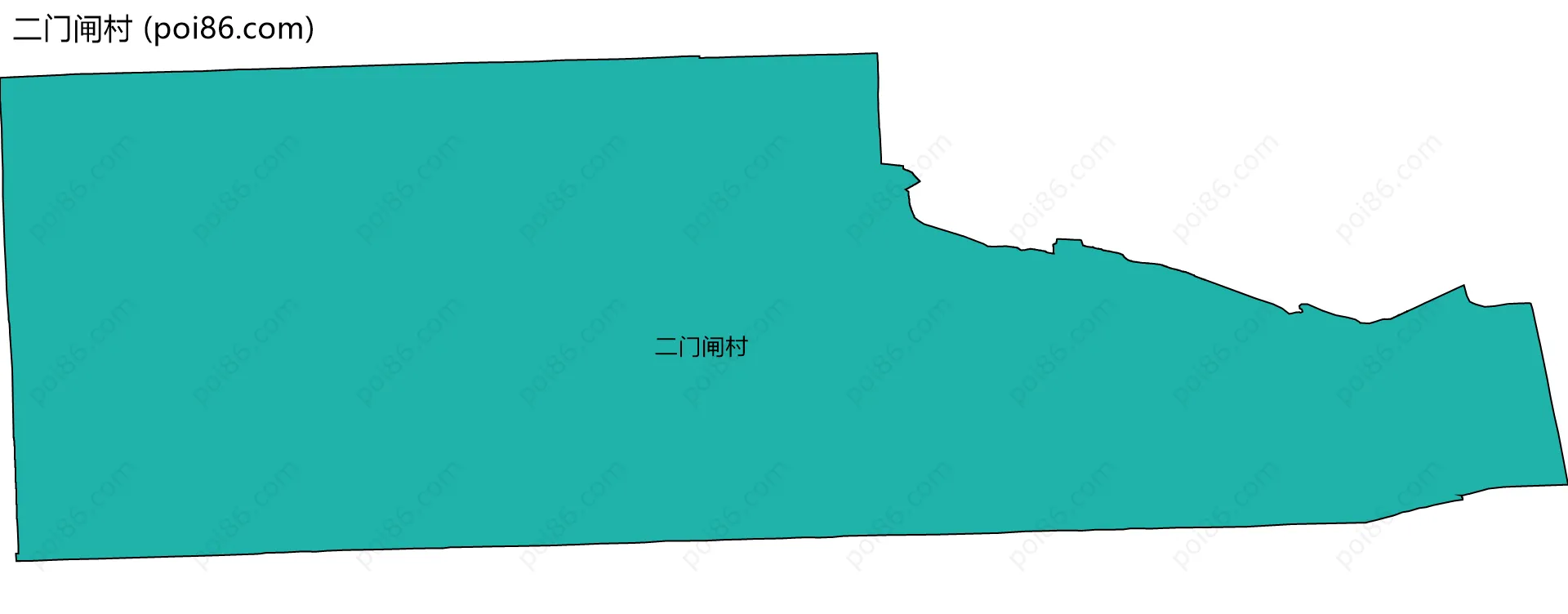 二门闸村边界地图