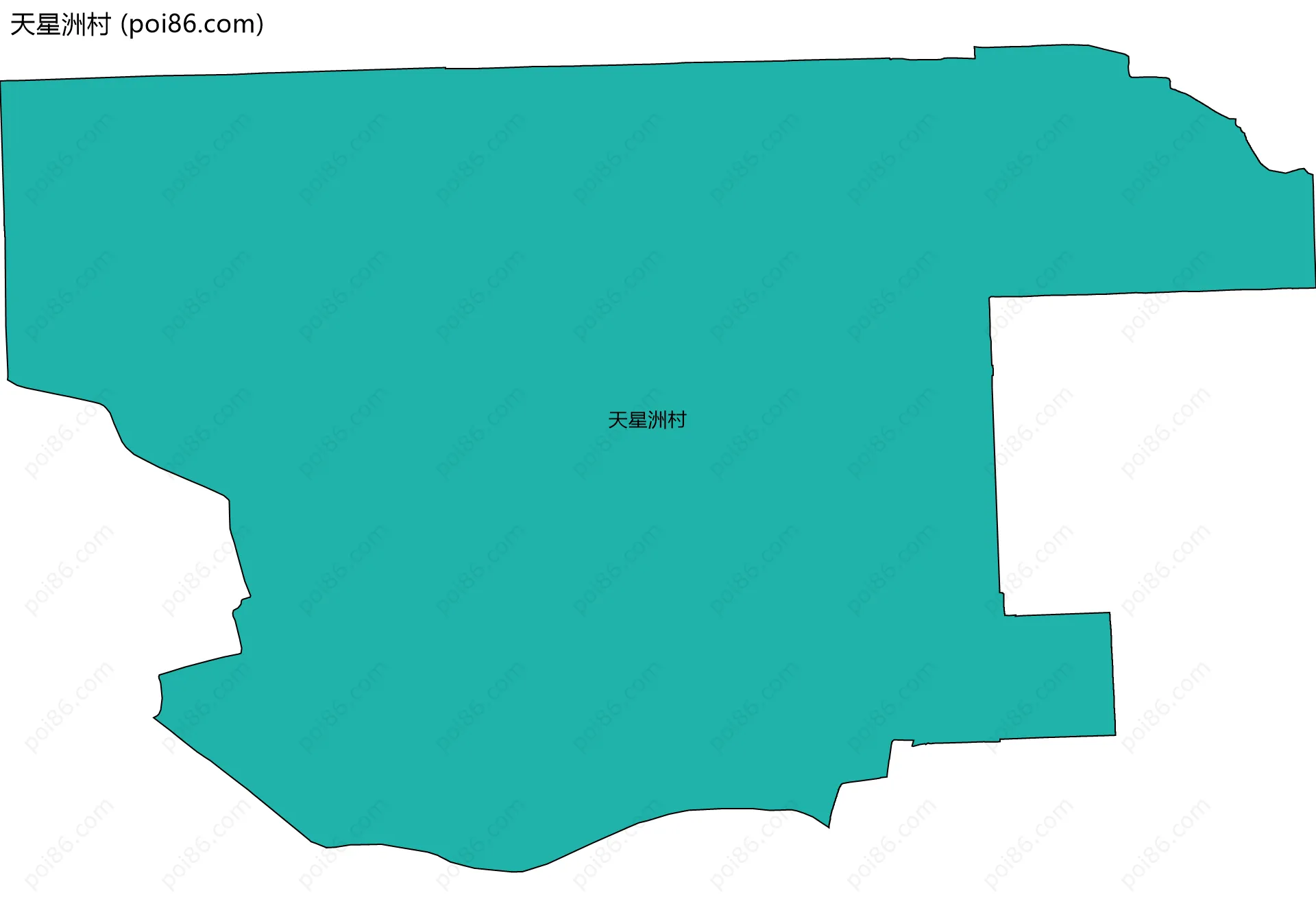 天星洲村边界地图