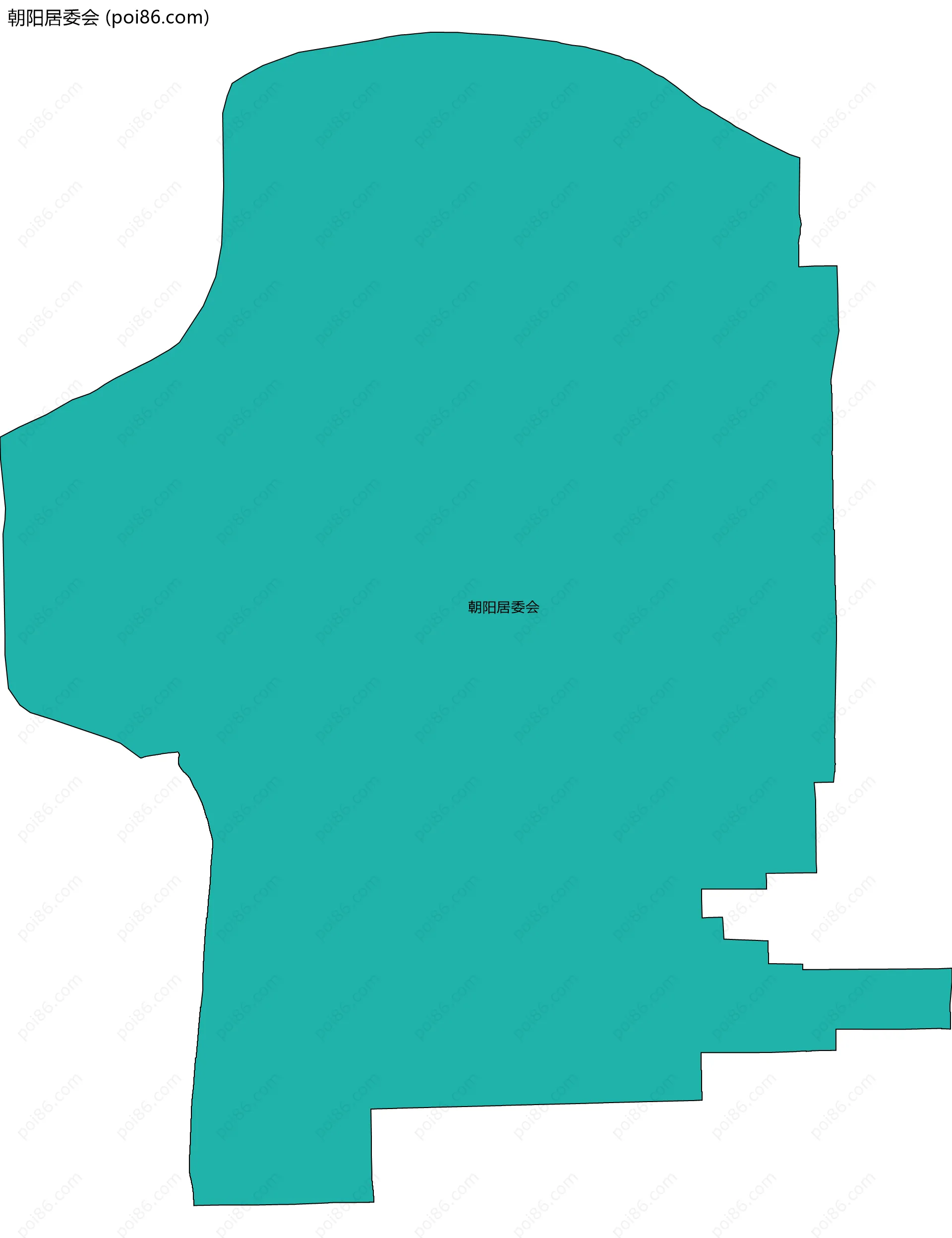 朝阳居委会边界地图