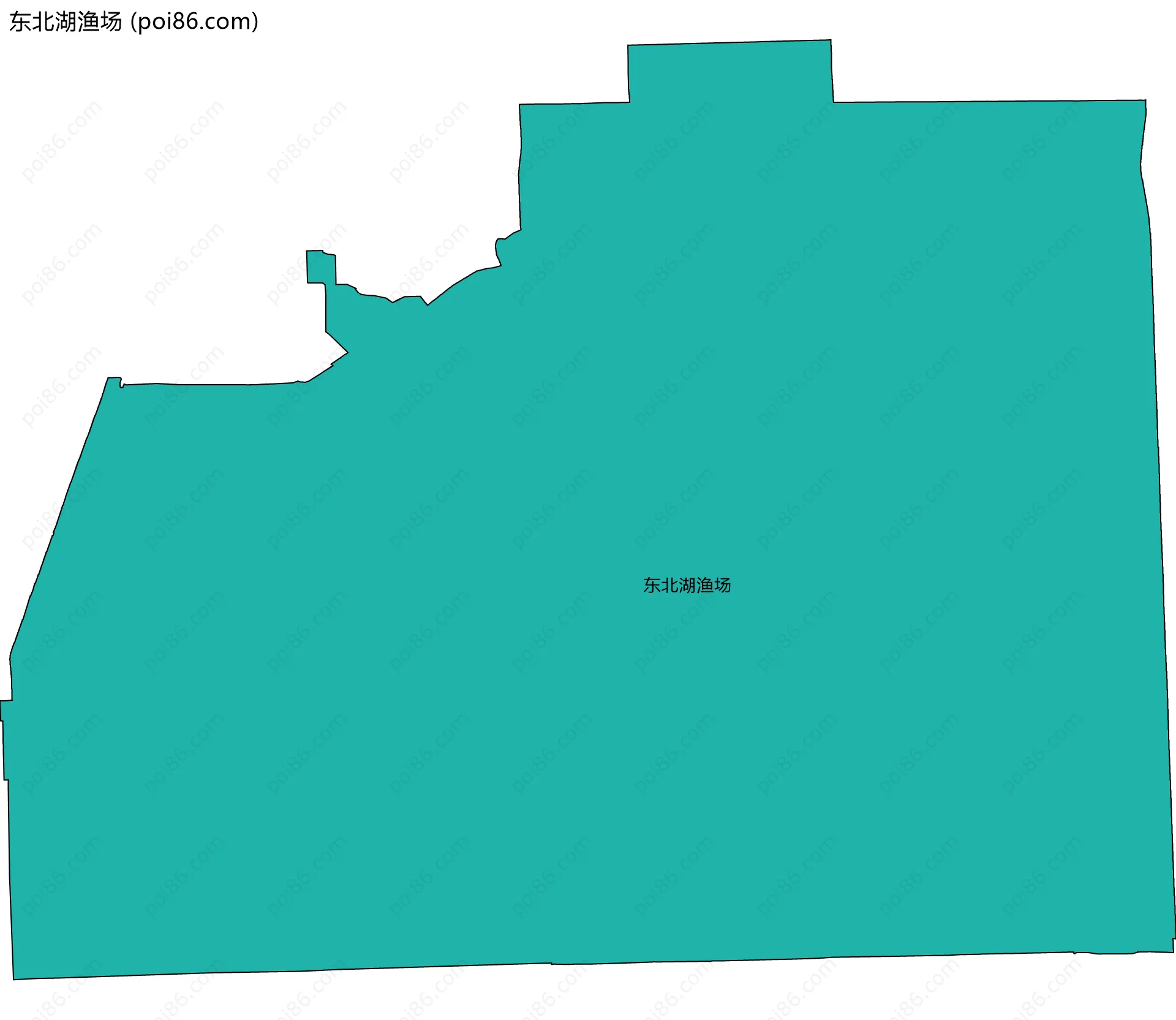 东北湖渔场边界地图