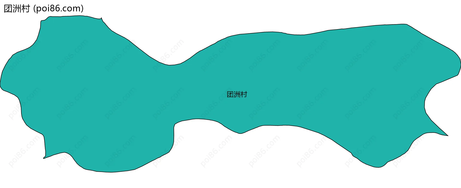 团洲村边界地图