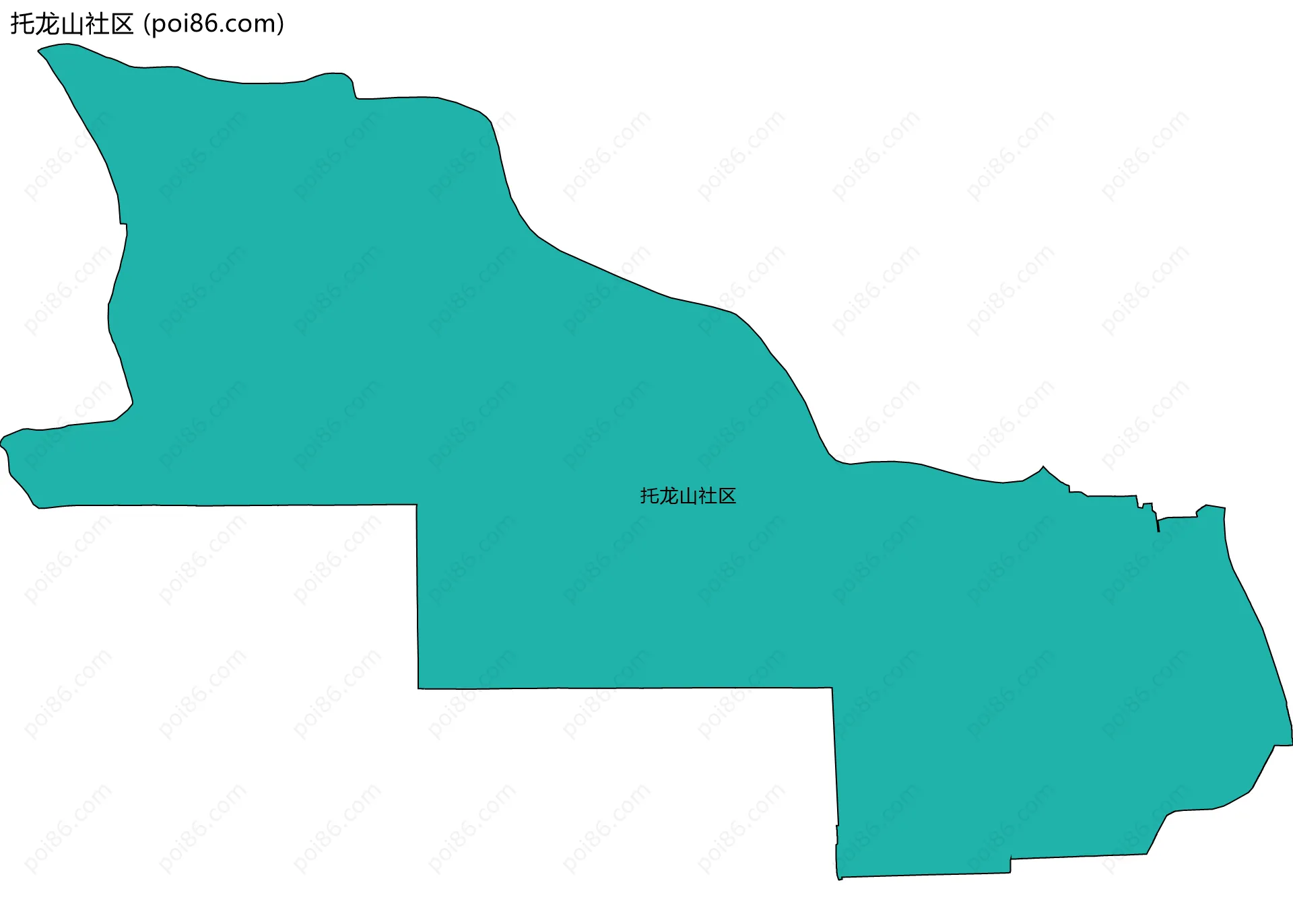 托龙山社区边界地图