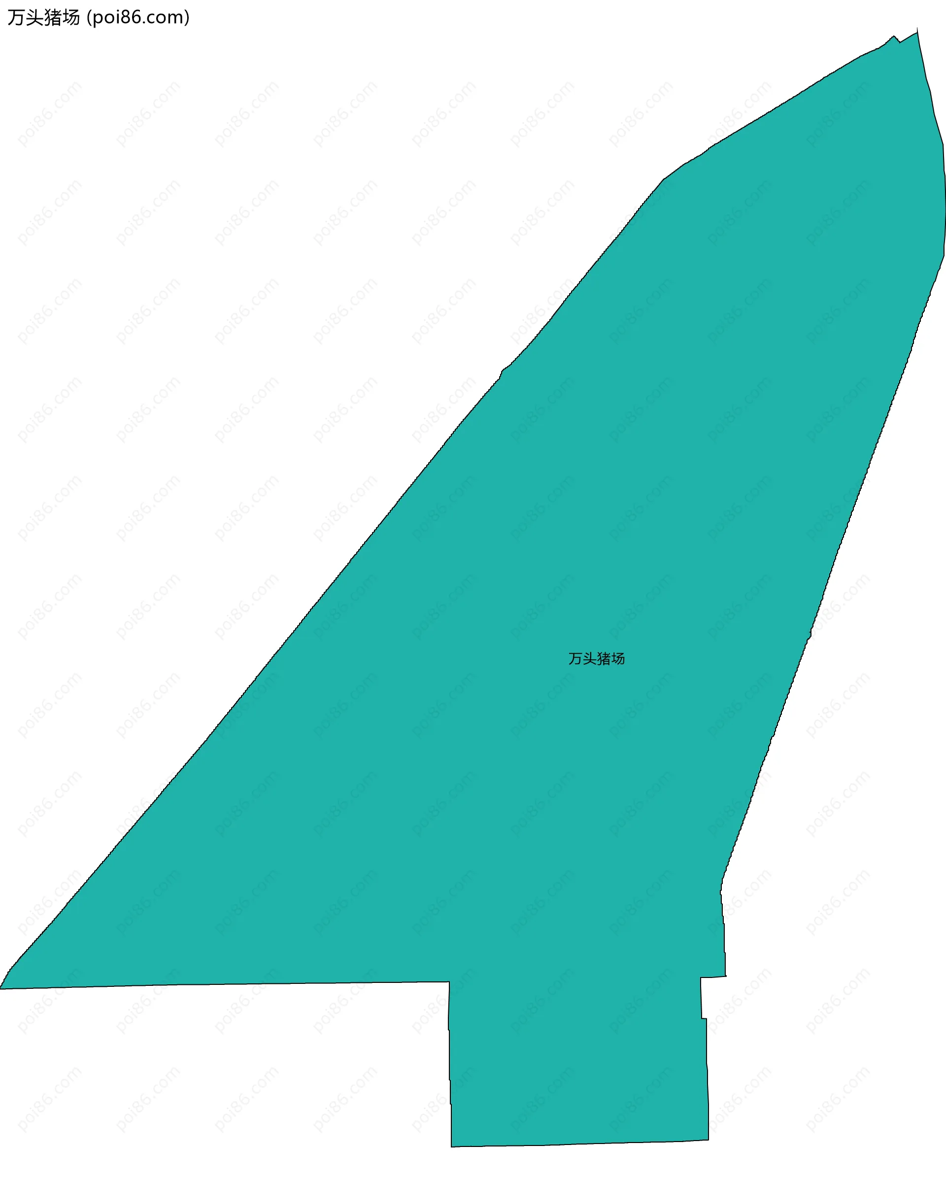 万头猪场边界地图