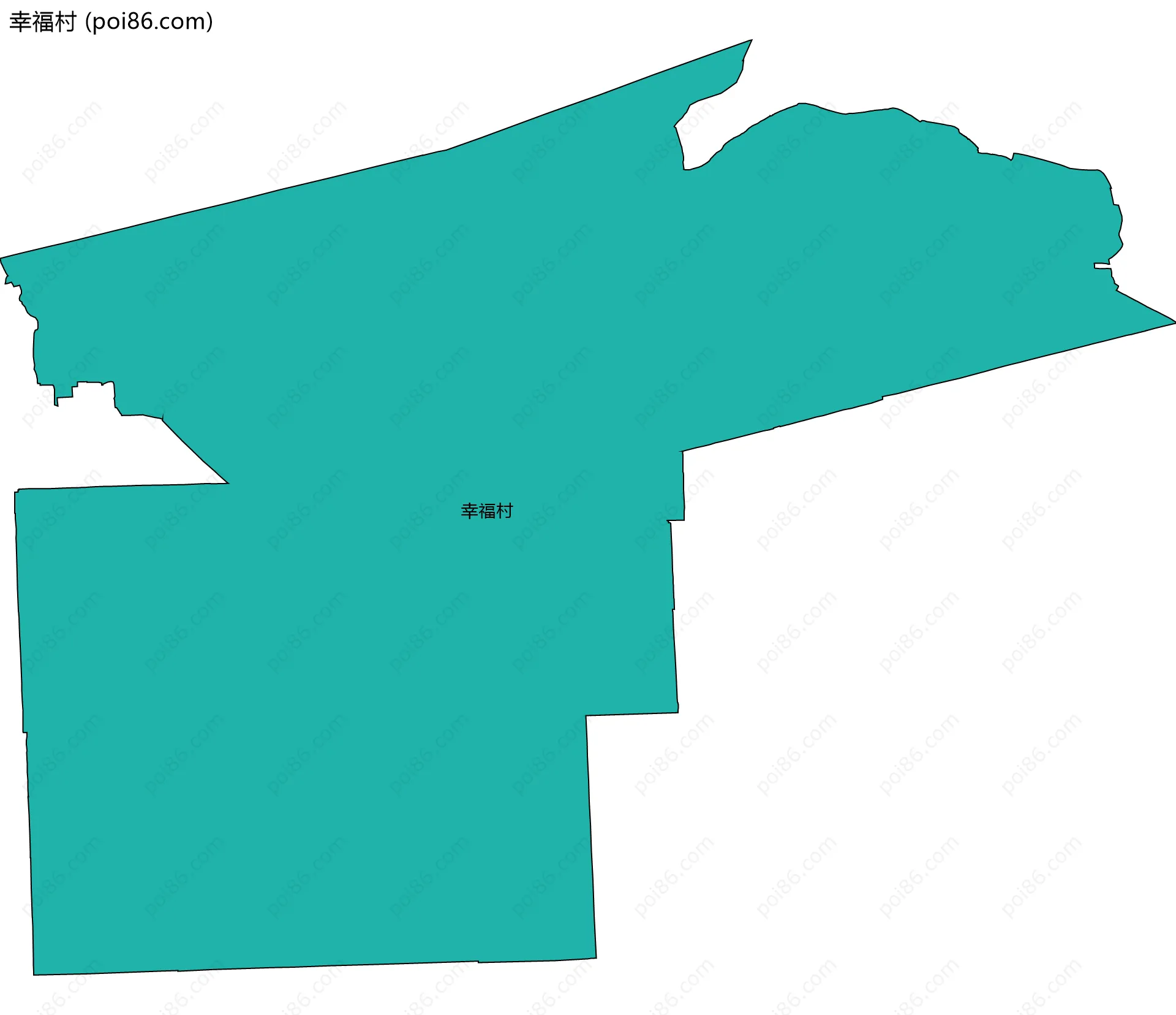 幸福村边界地图