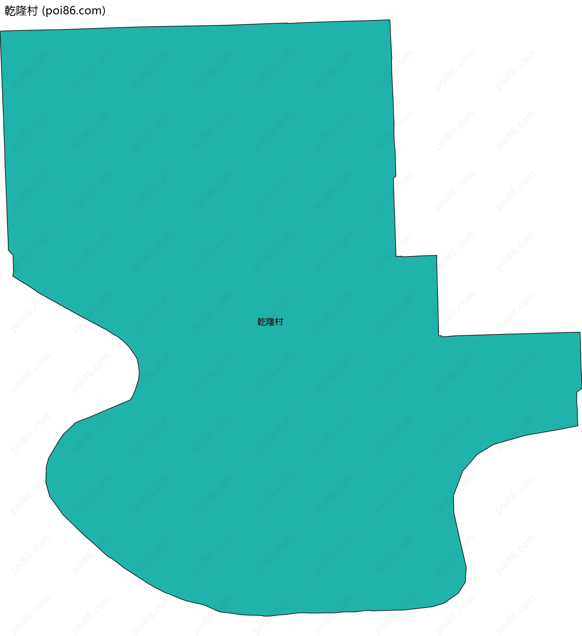 乾隆村边界地图