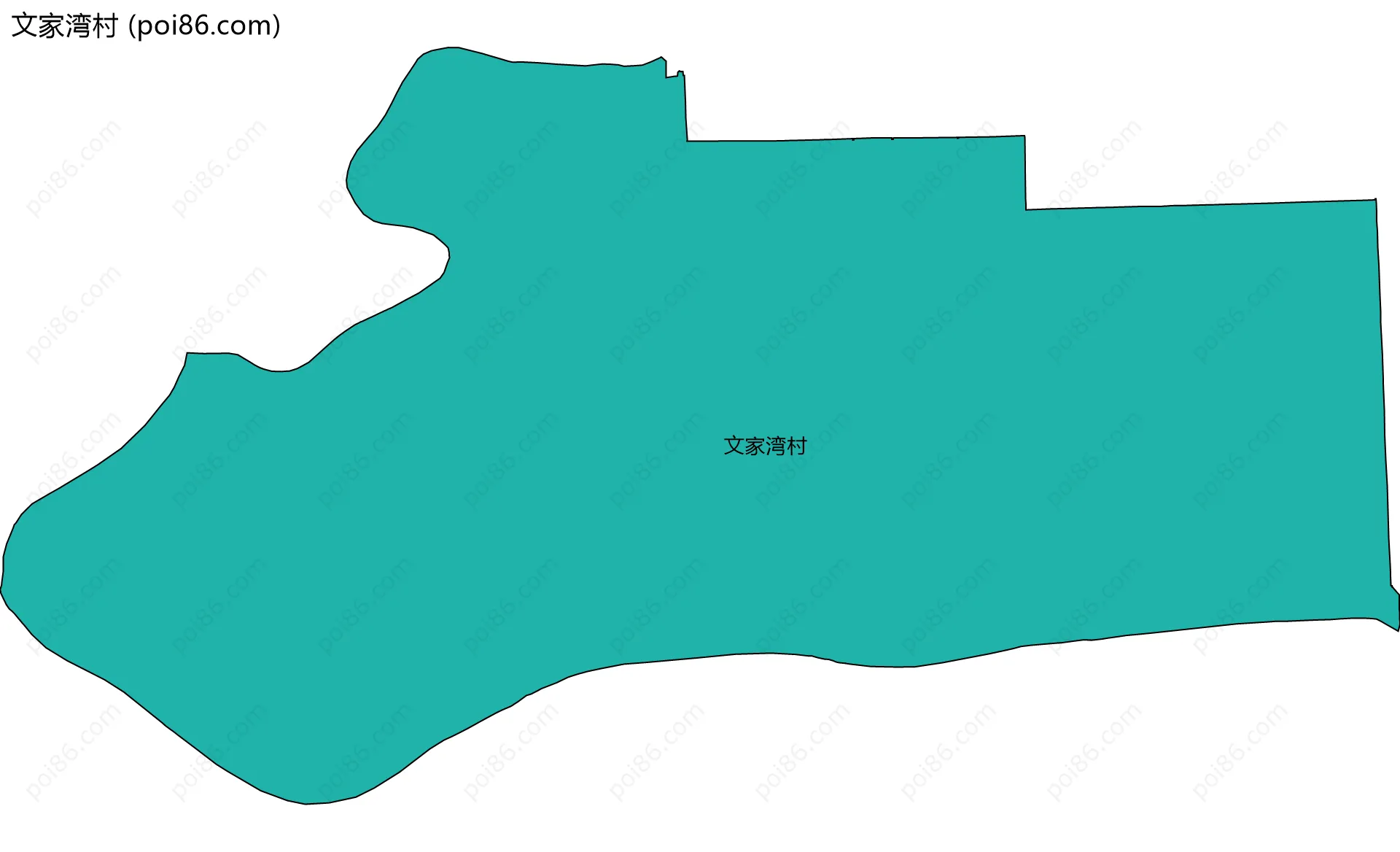 文家湾村边界地图