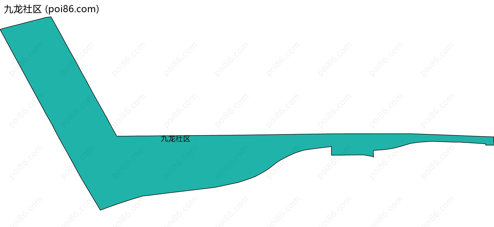 九龙社区边界地图
