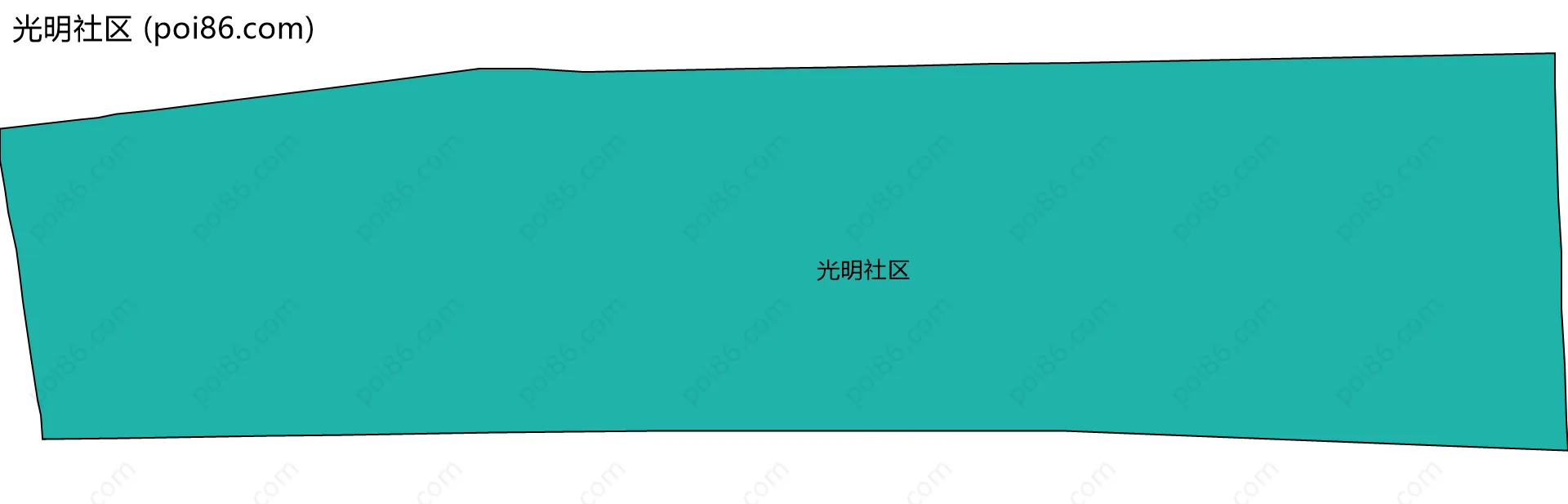 光明社区边界地图