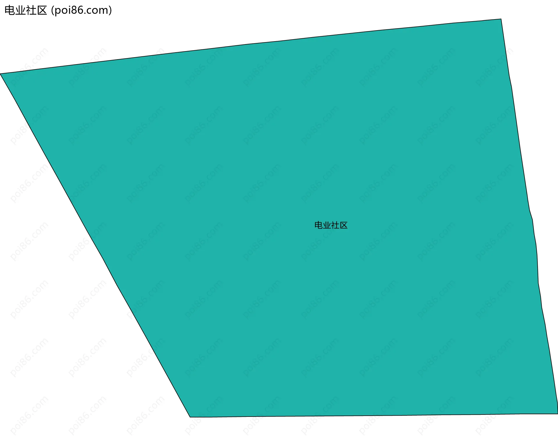 电业社区边界地图