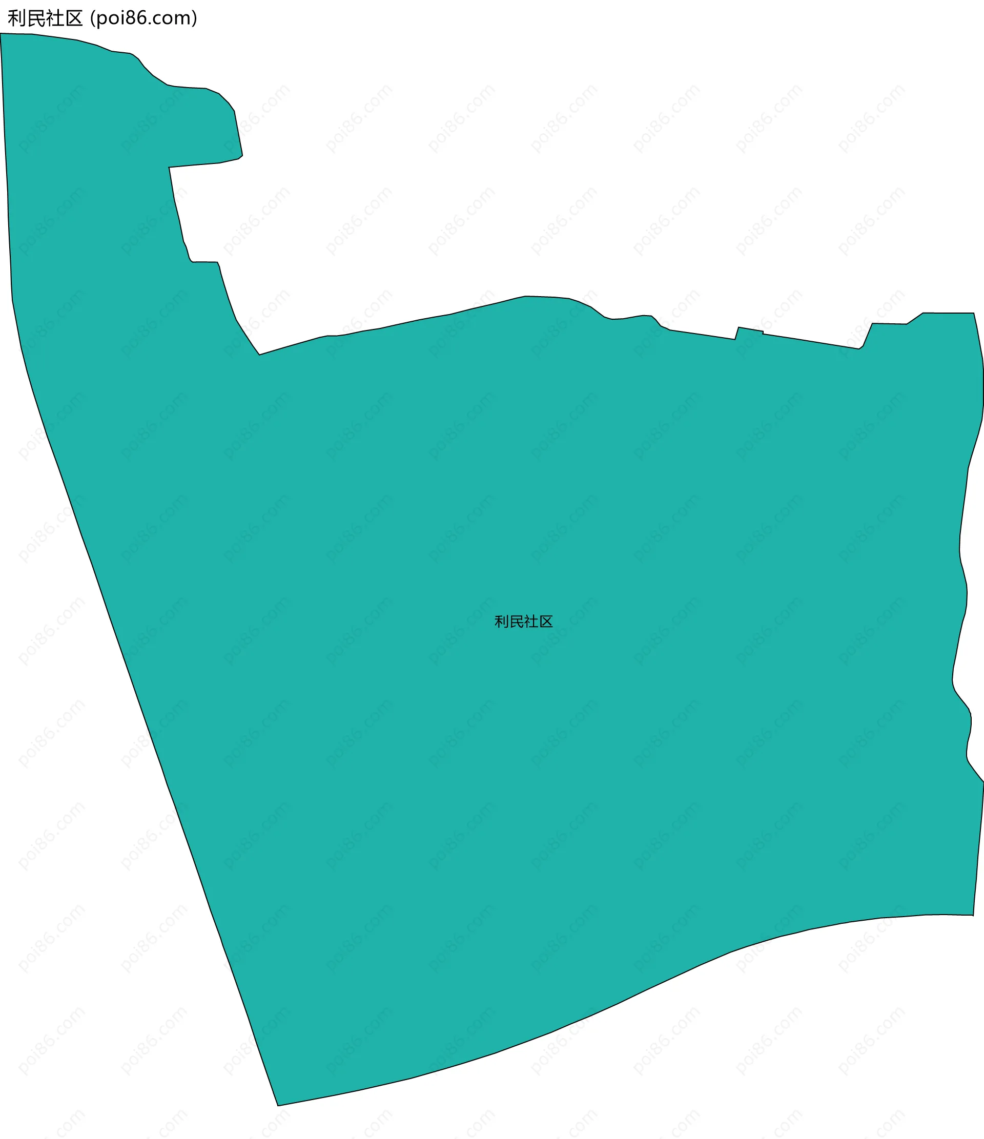 利民社区边界地图