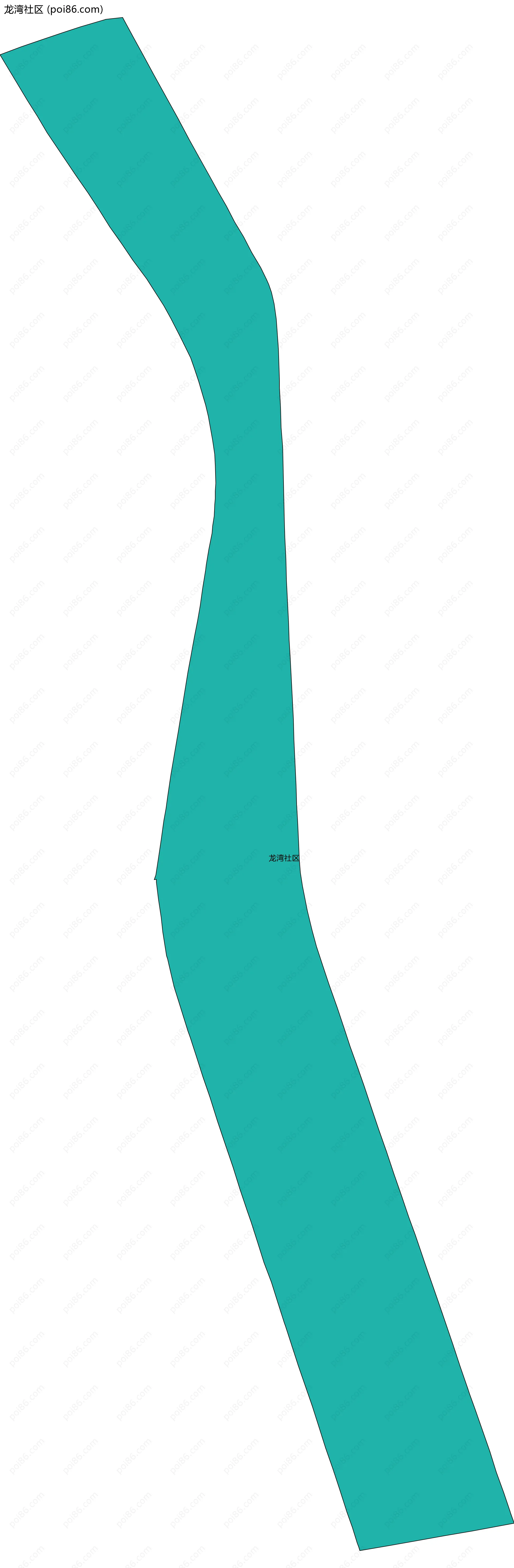 龙湾社区边界地图