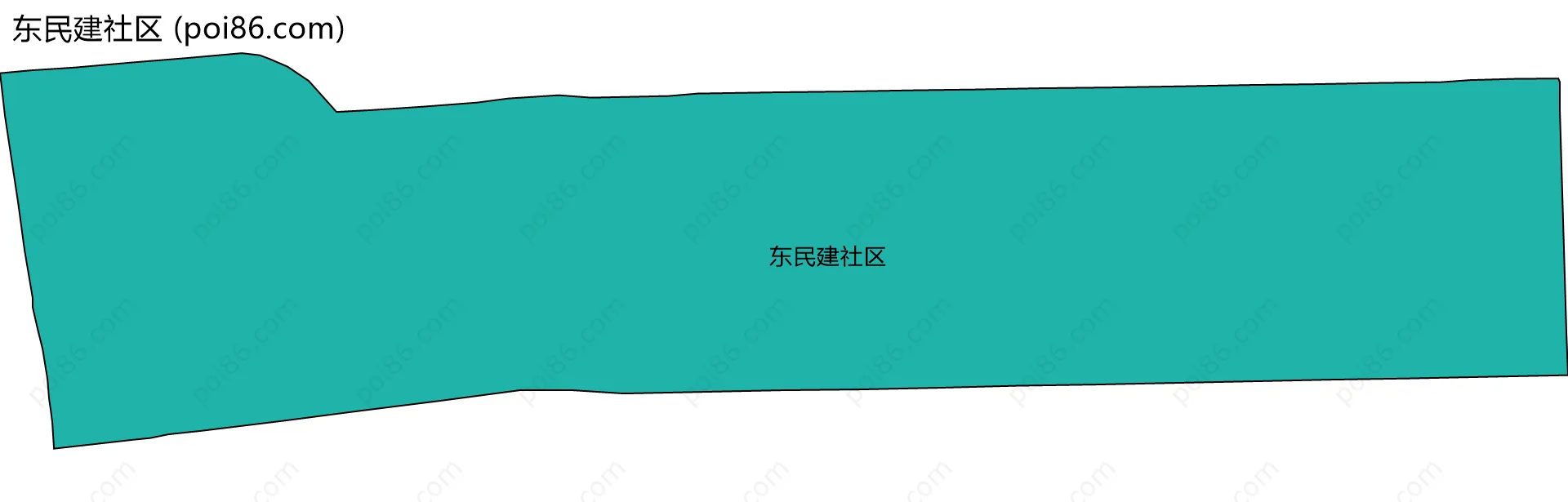 东民建社区边界地图