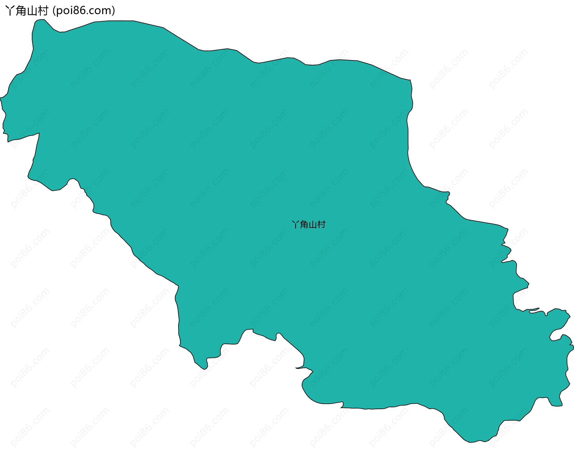 丫角山村边界地图