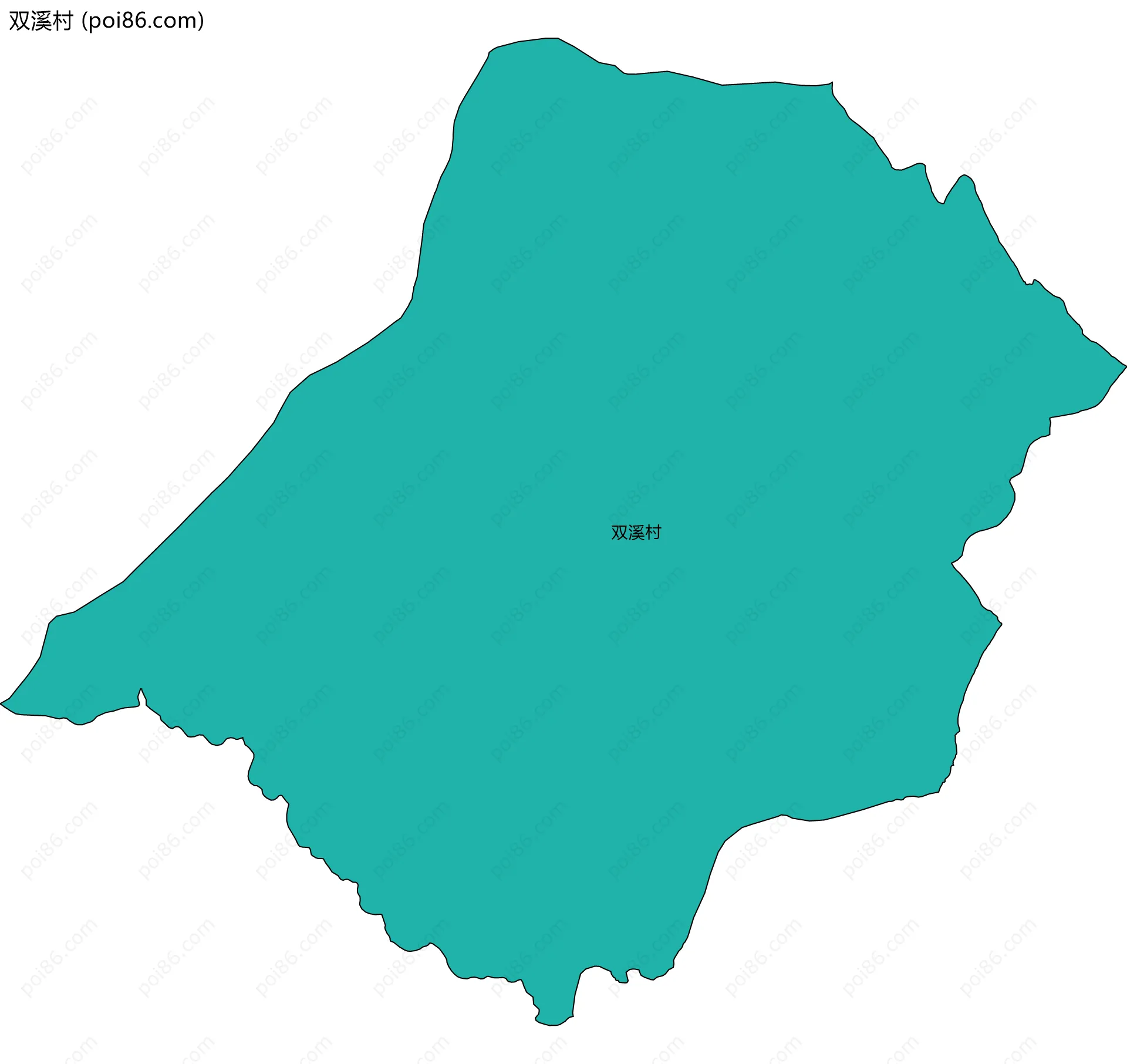 双溪村边界地图