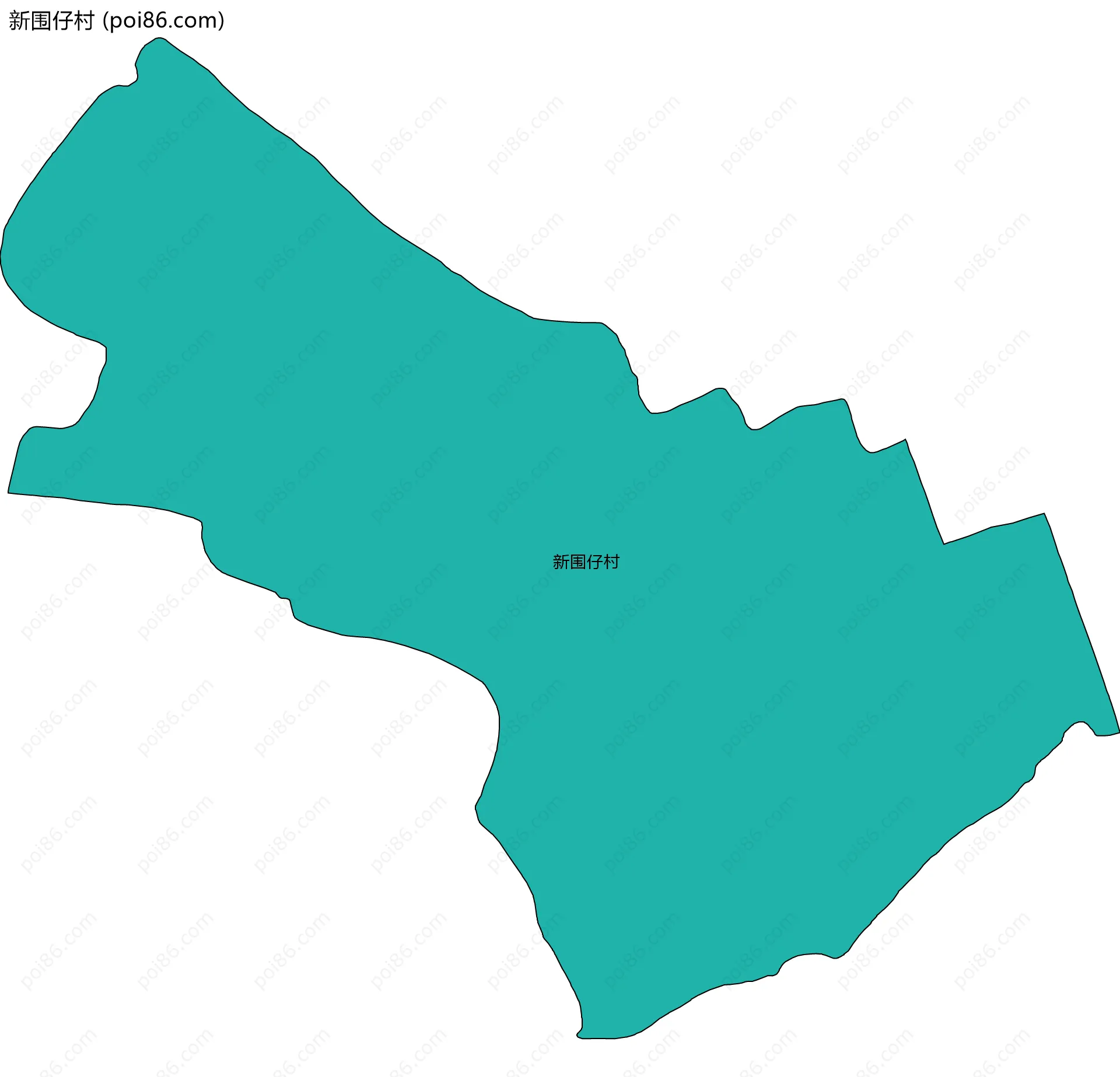 新围仔村边界地图