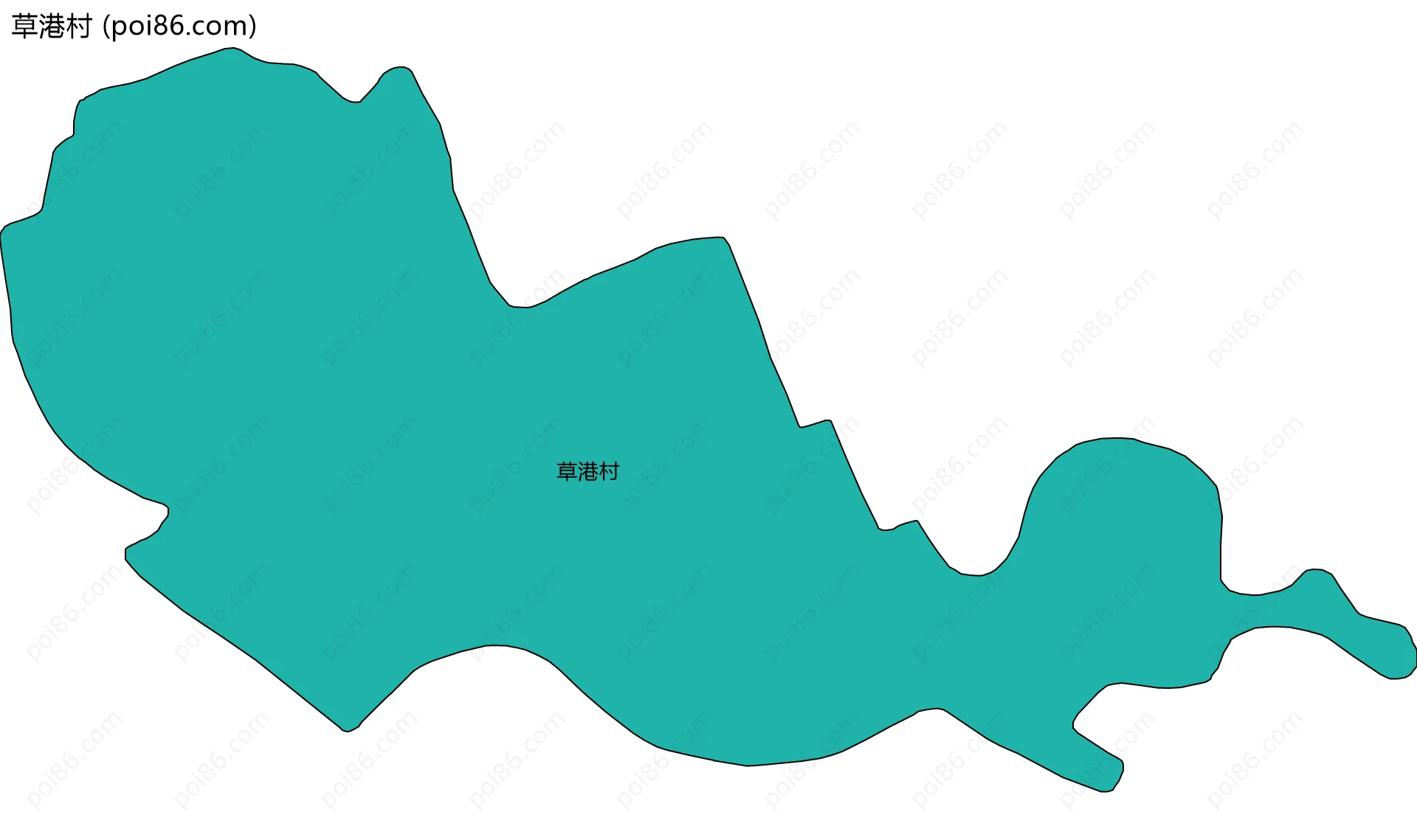 草港村边界地图