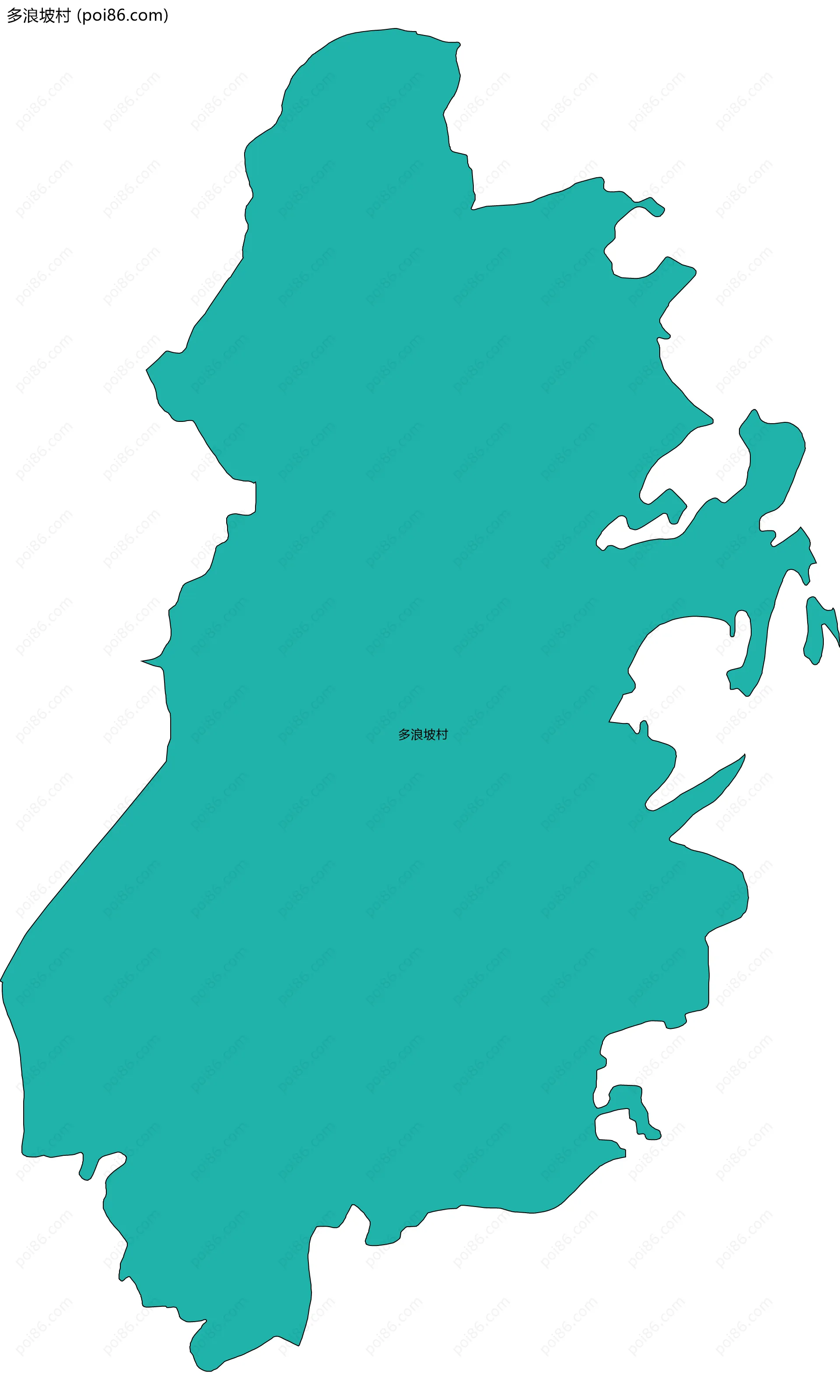 多浪坡村边界地图