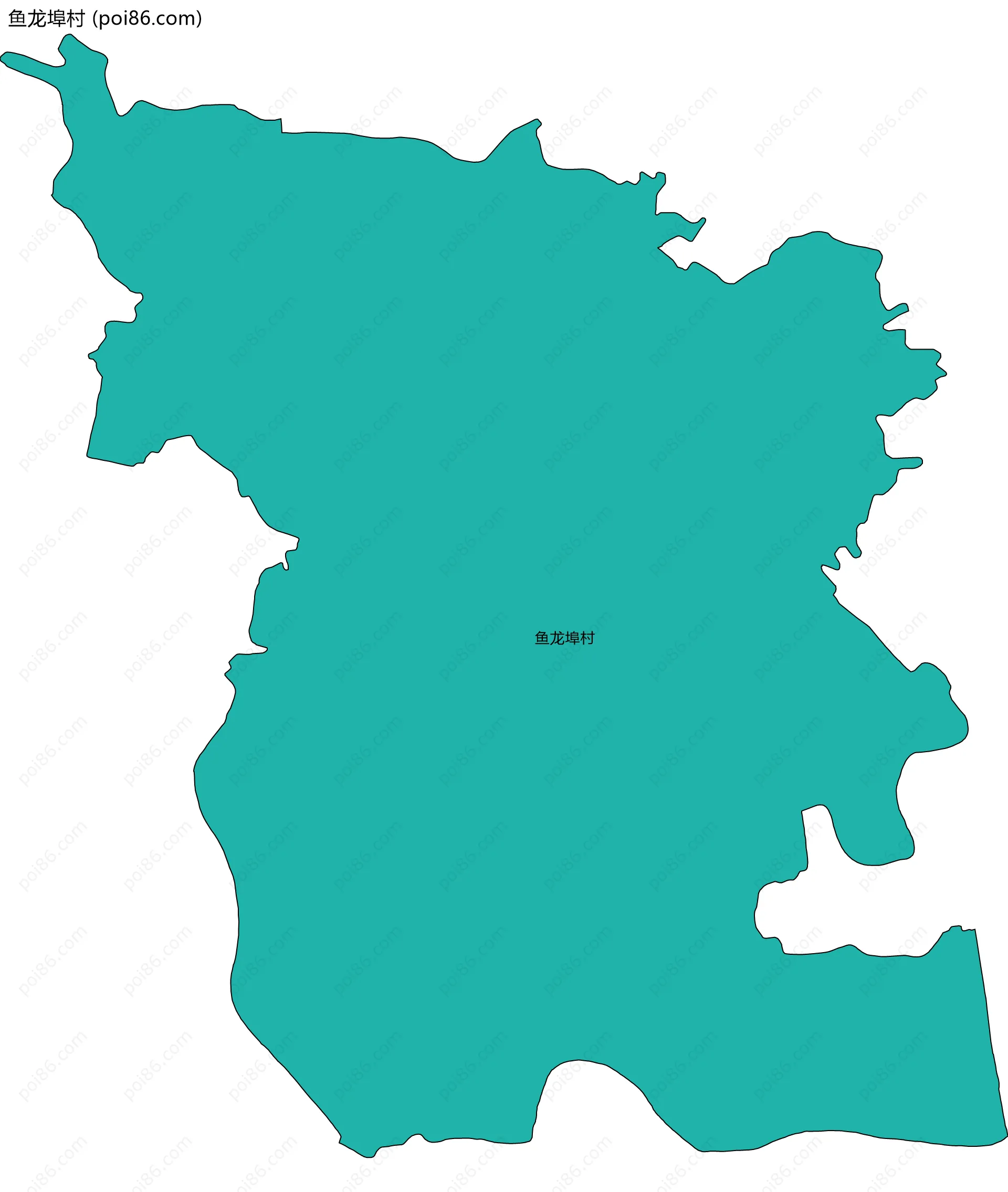 鱼龙埠村边界地图