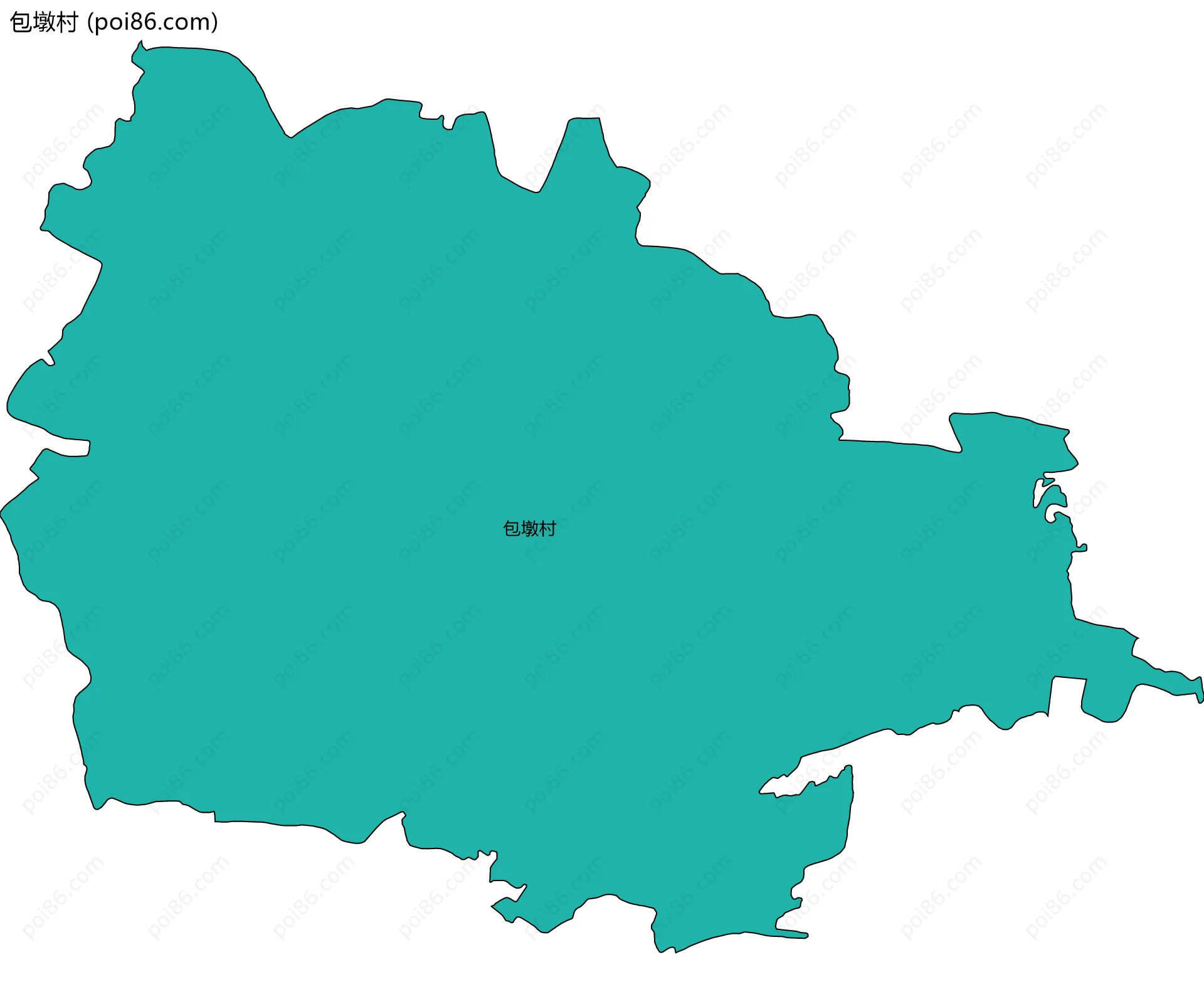 包墩村边界地图