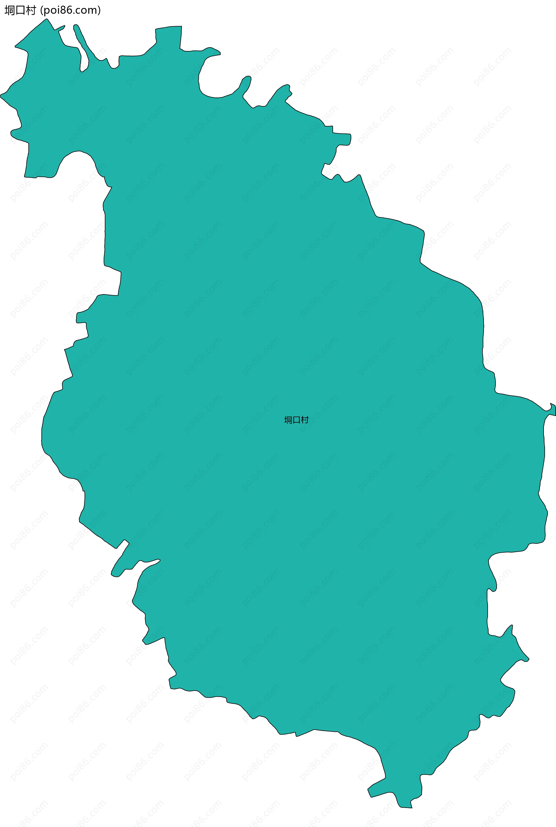 垌口村边界地图