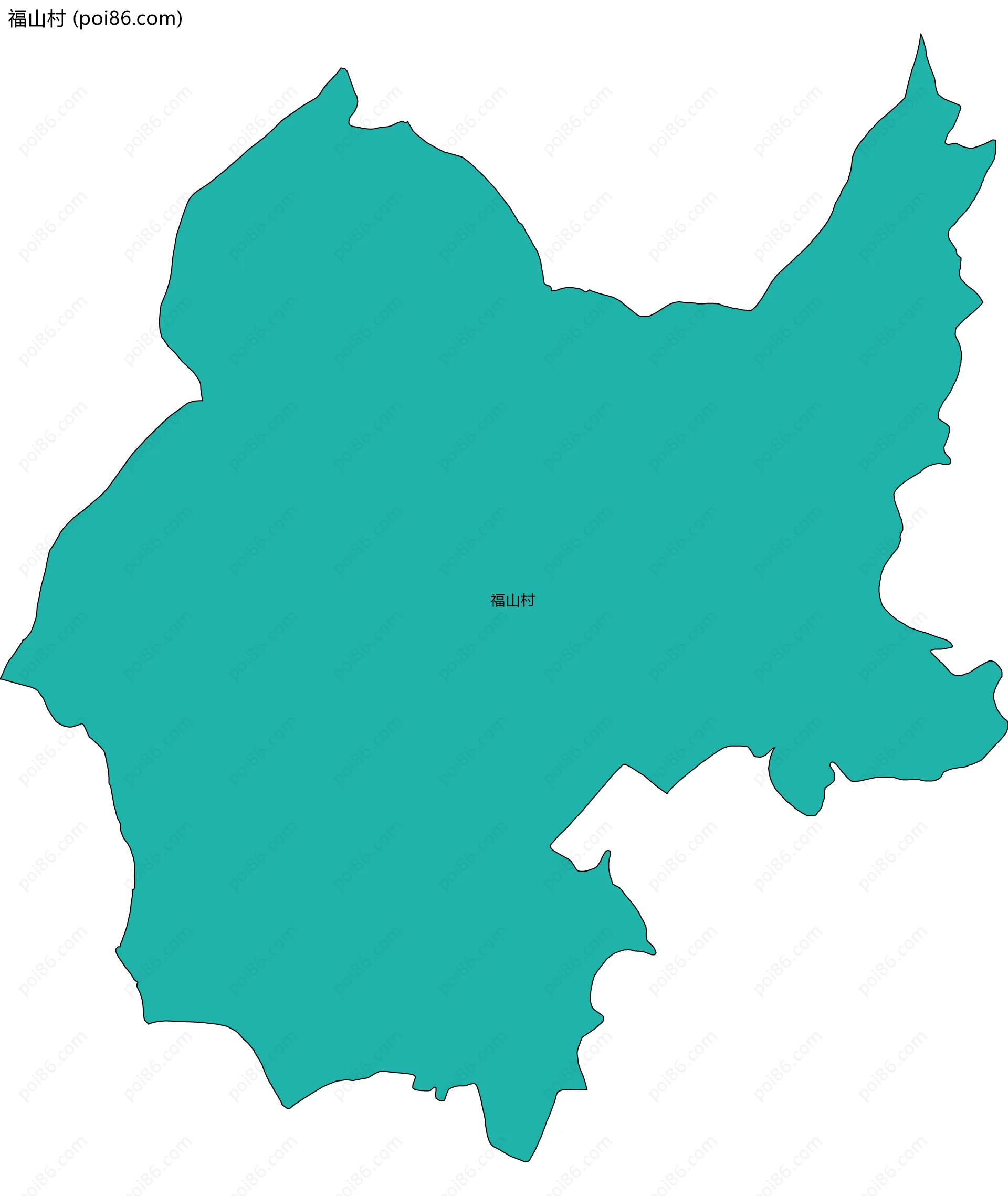 福山村边界地图