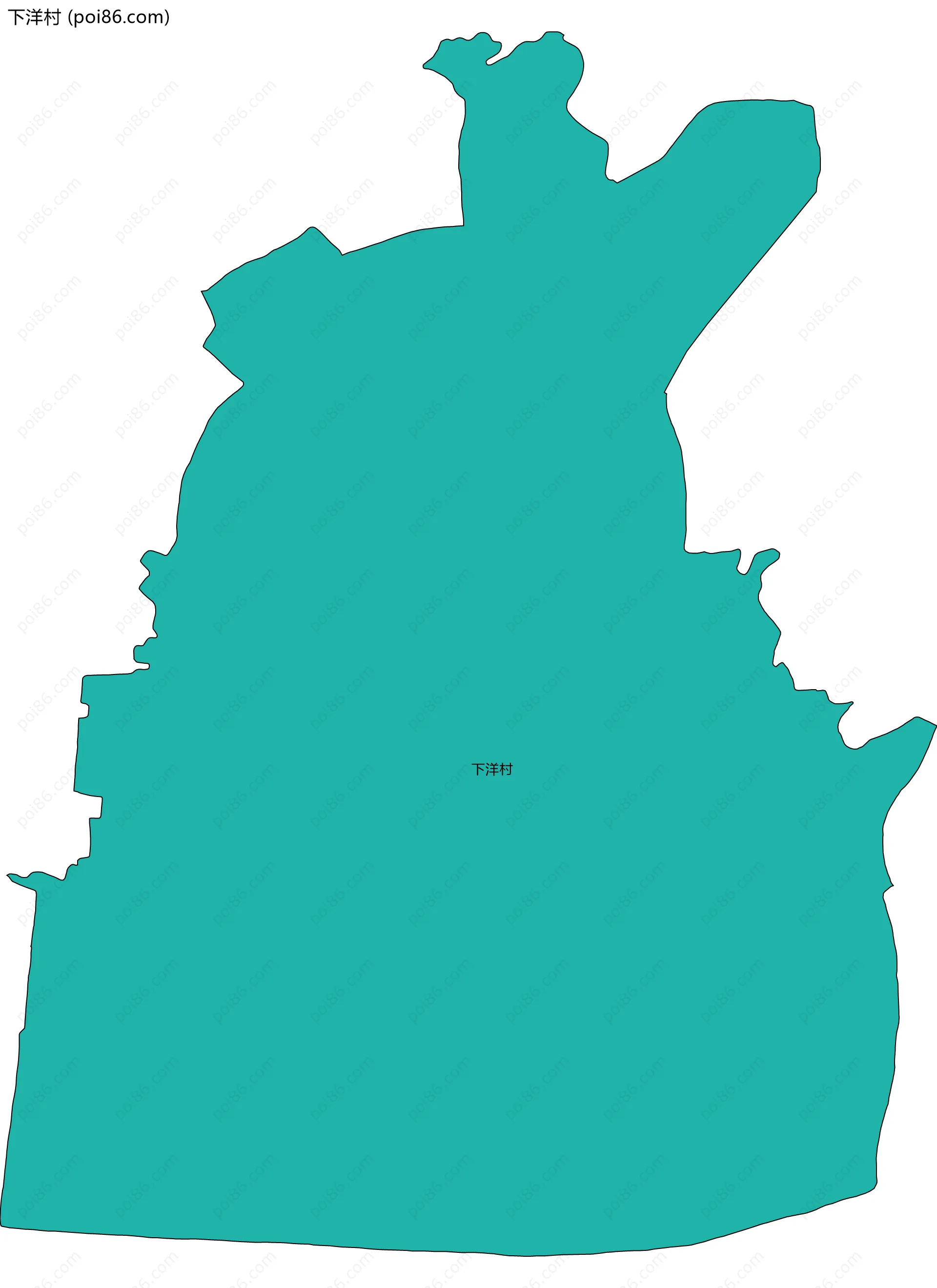 下洋村边界地图