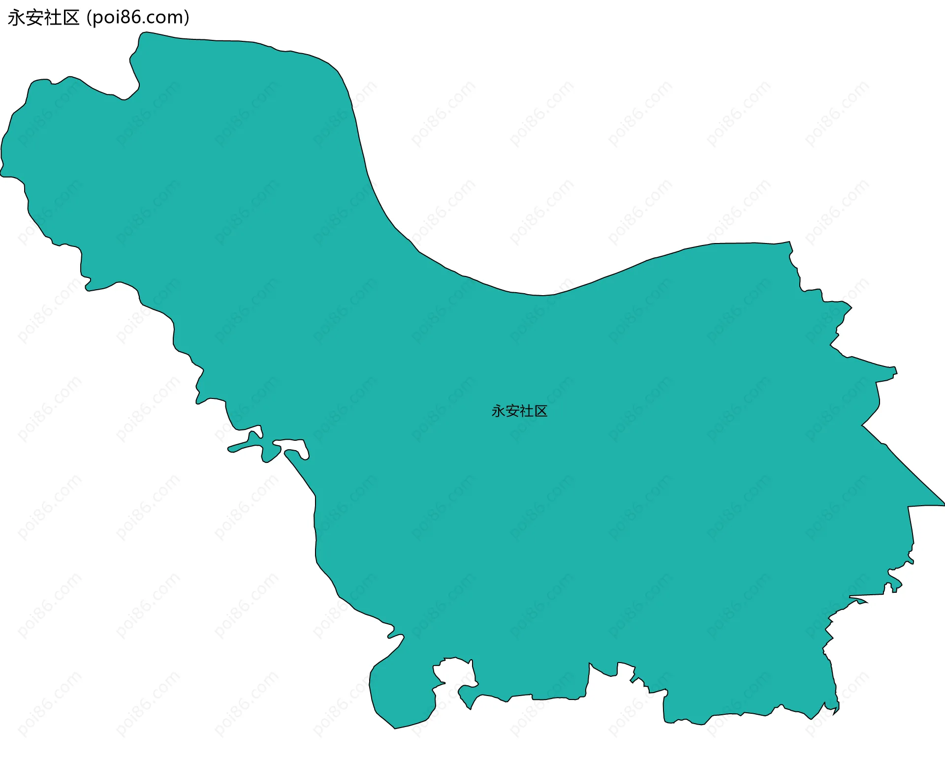 永安社区边界地图