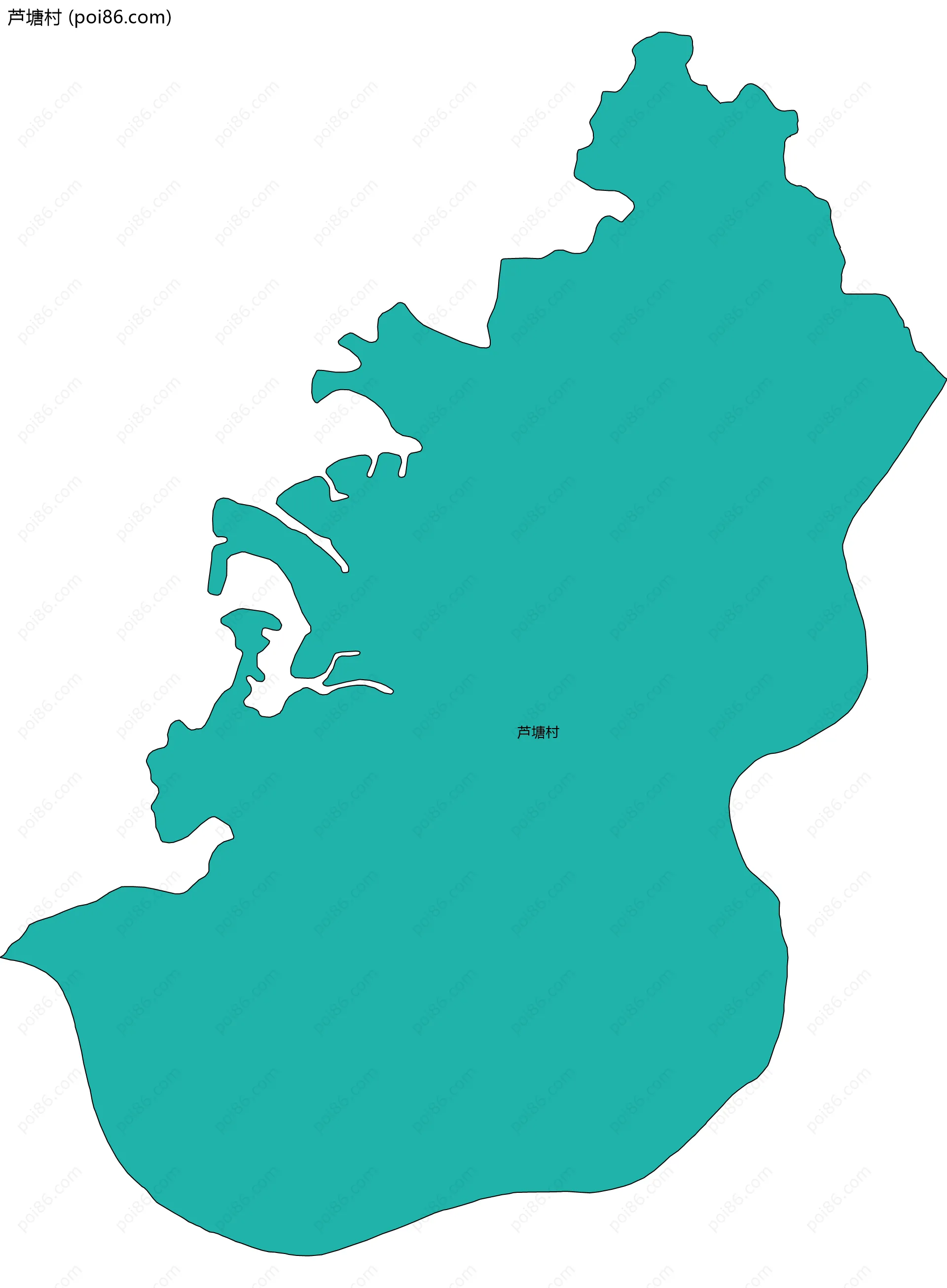 芦塘村边界地图