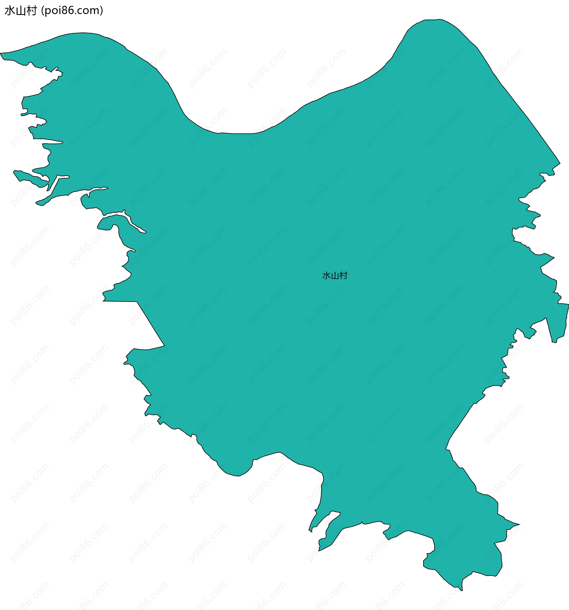 水山村边界地图