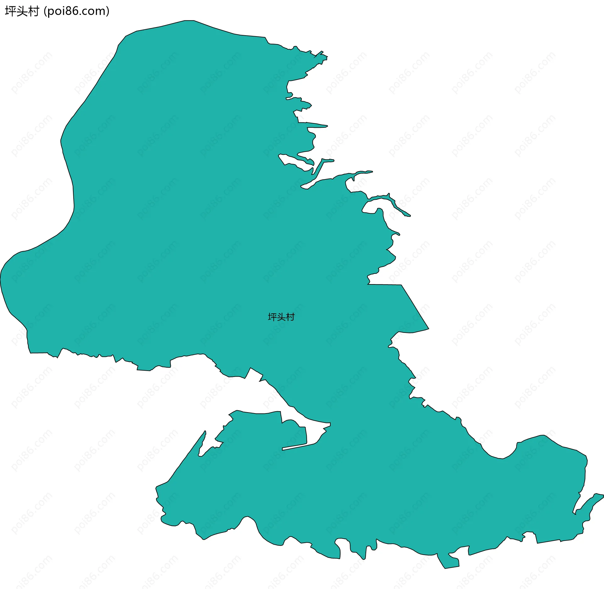 坪头村边界地图