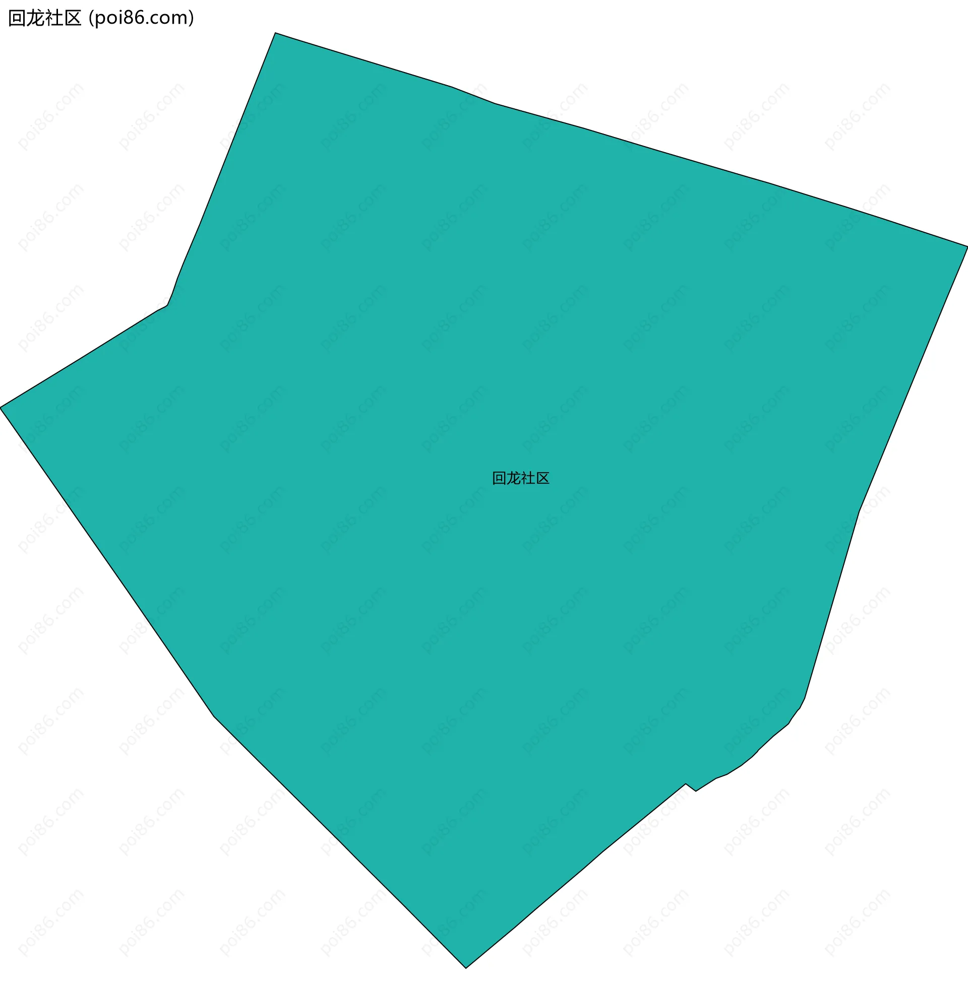 回龙社区边界地图