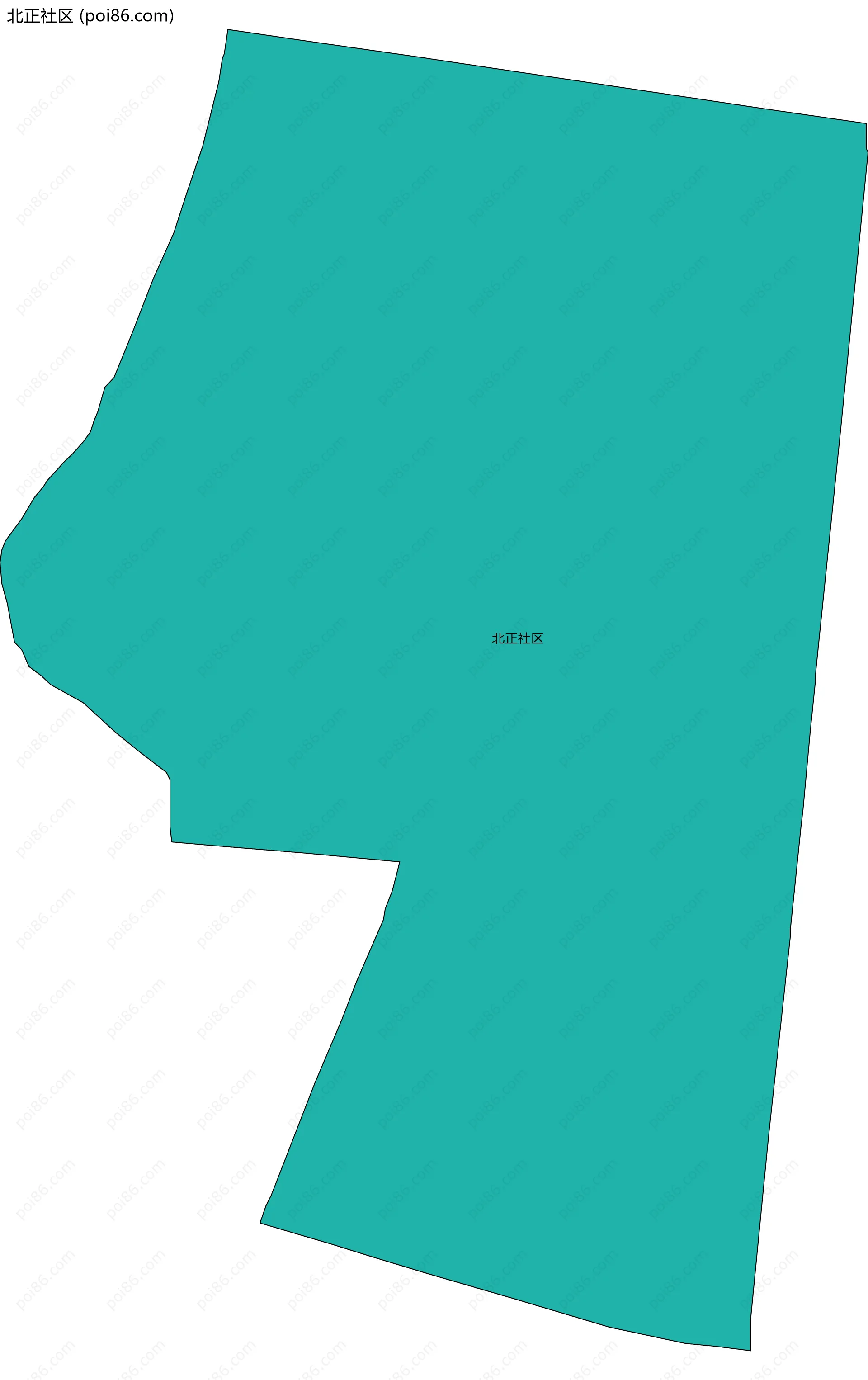 北正社区边界地图