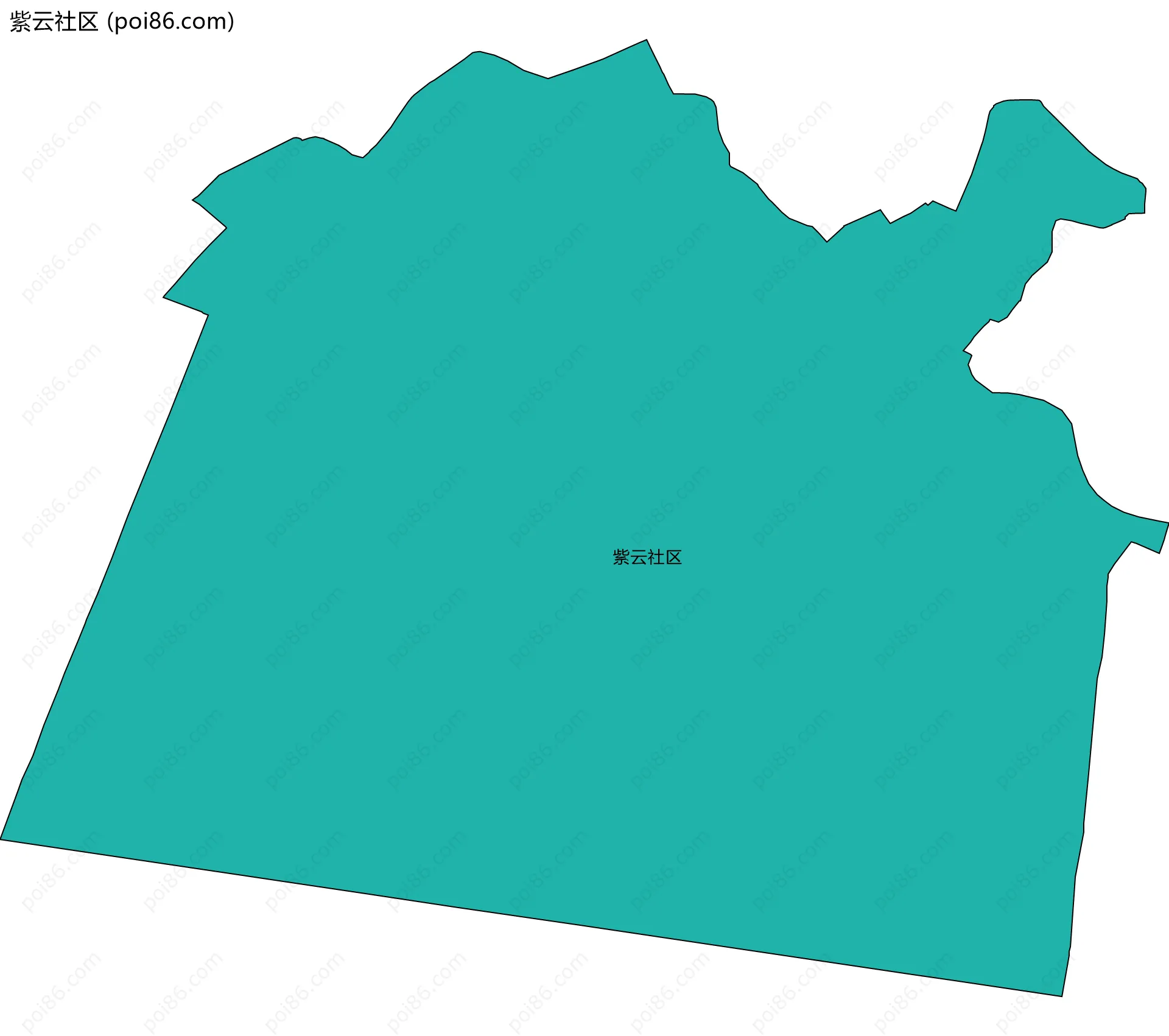 紫云社区边界地图