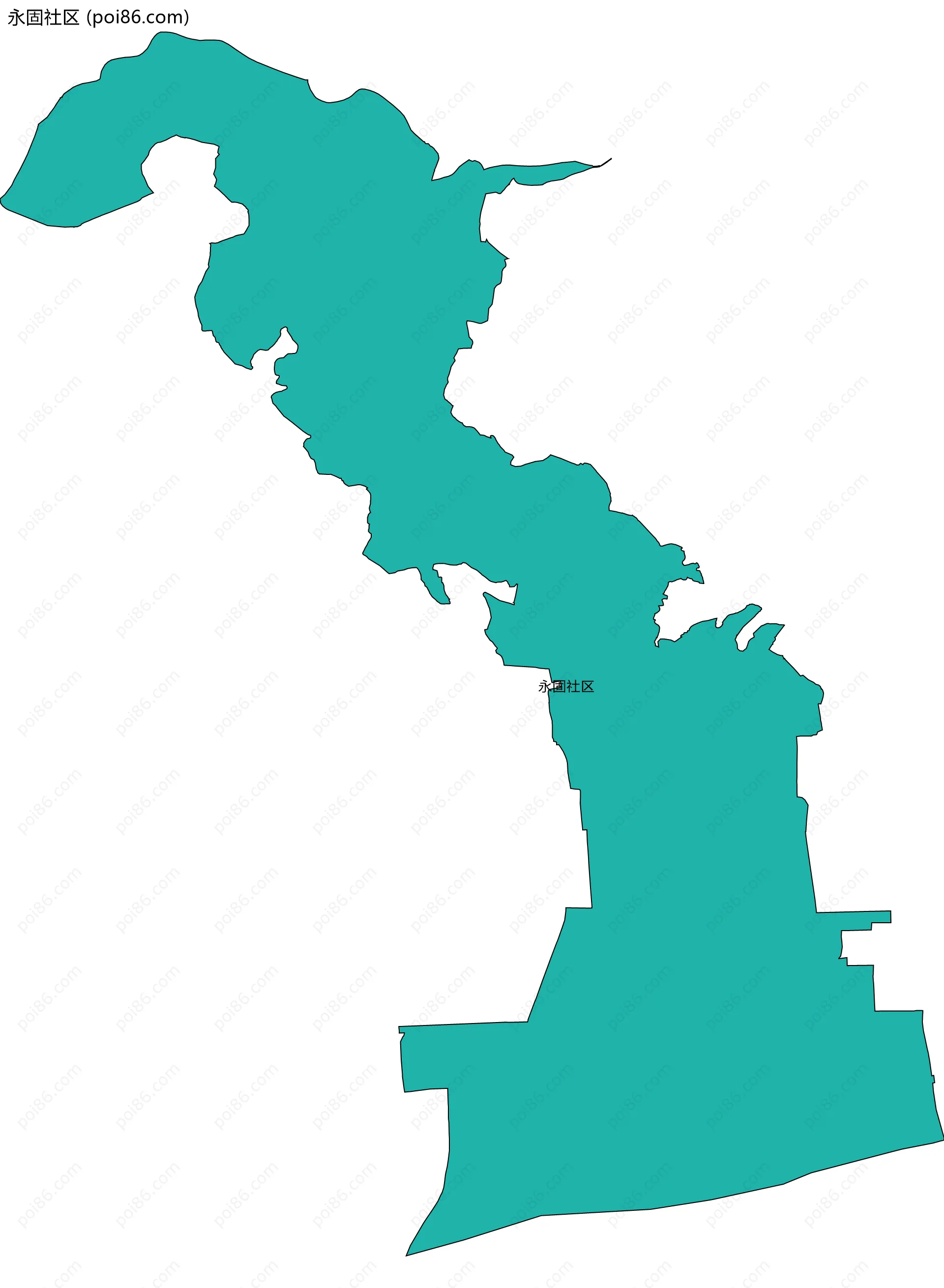 永固社区边界地图