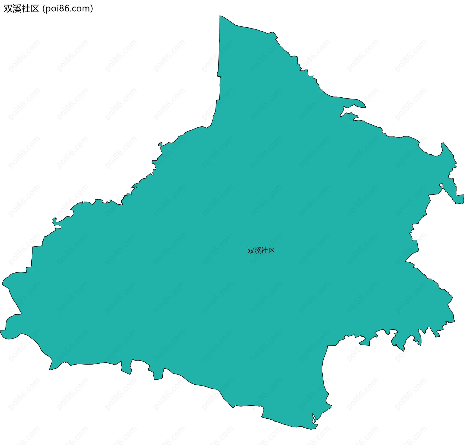 双溪社区边界地图