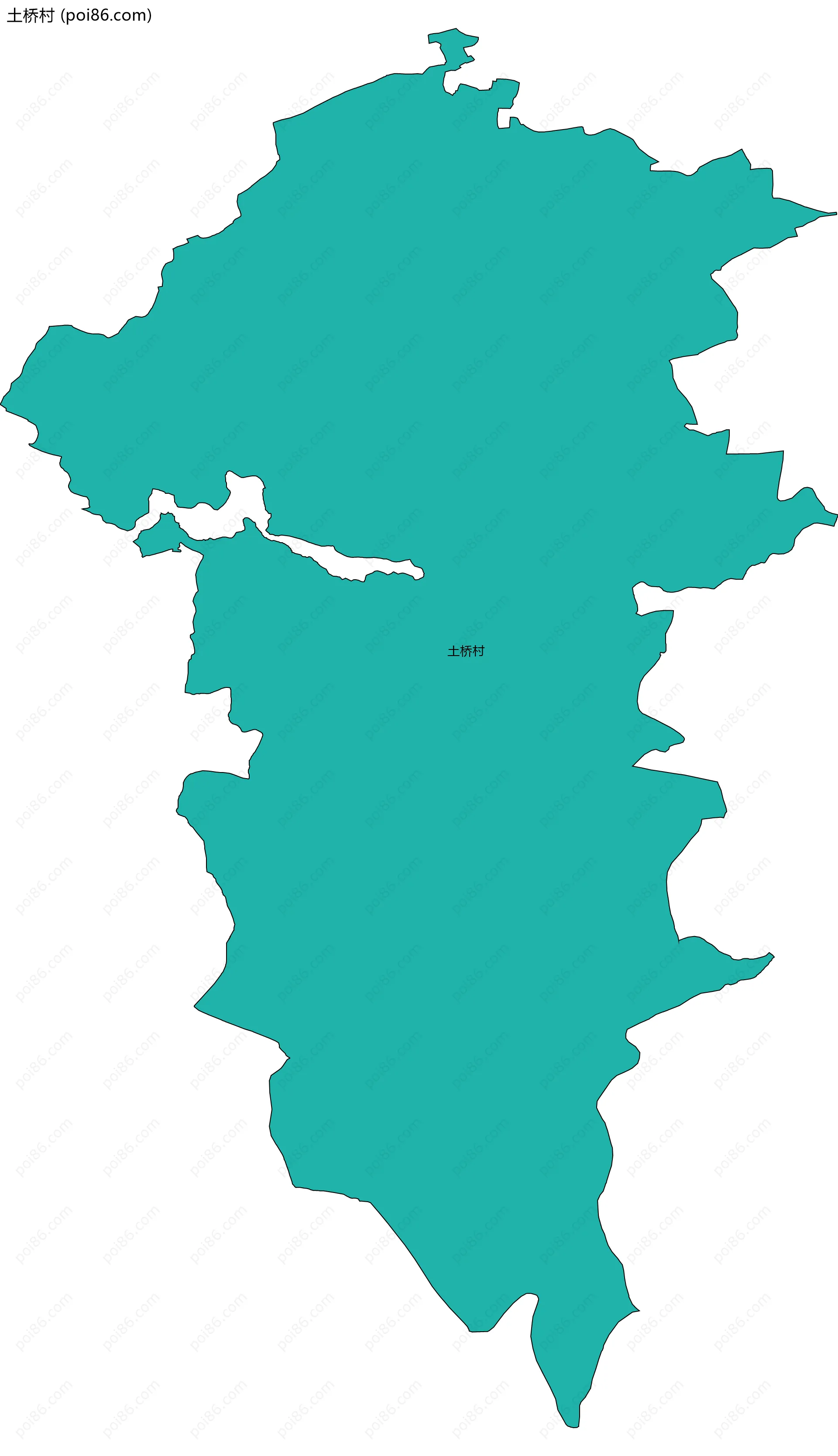 土桥村边界地图