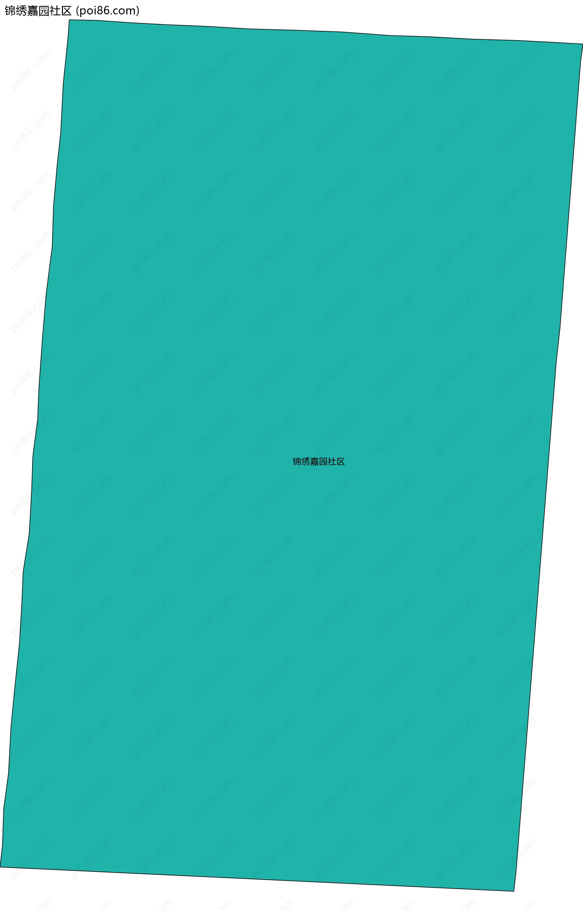 锦绣嘉园社区边界地图