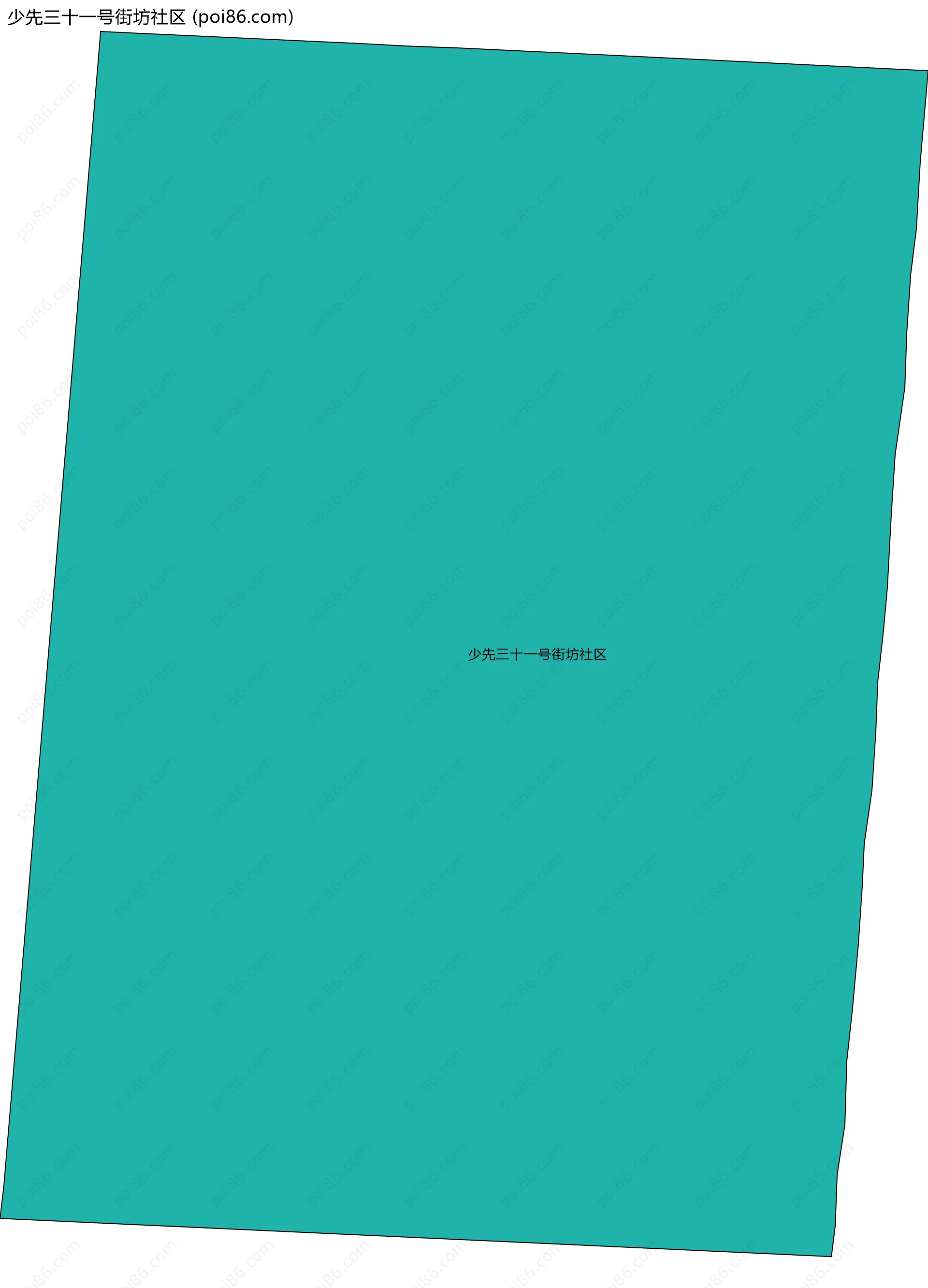 少先三十一号街坊社区边界地图