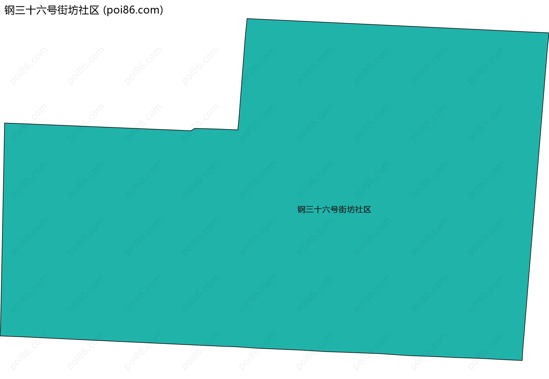 钢三十六号街坊社区边界地图
