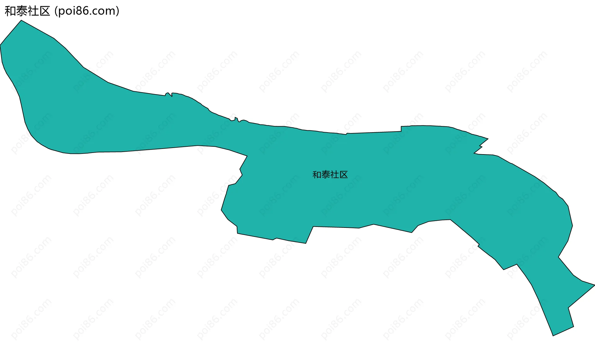 和泰社区边界地图